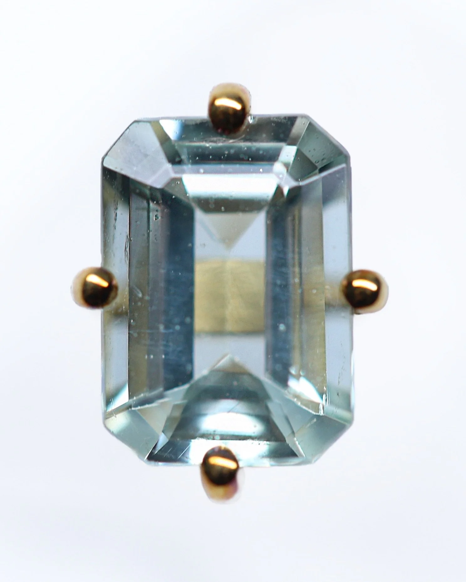Mint Green Tourmaline Stud