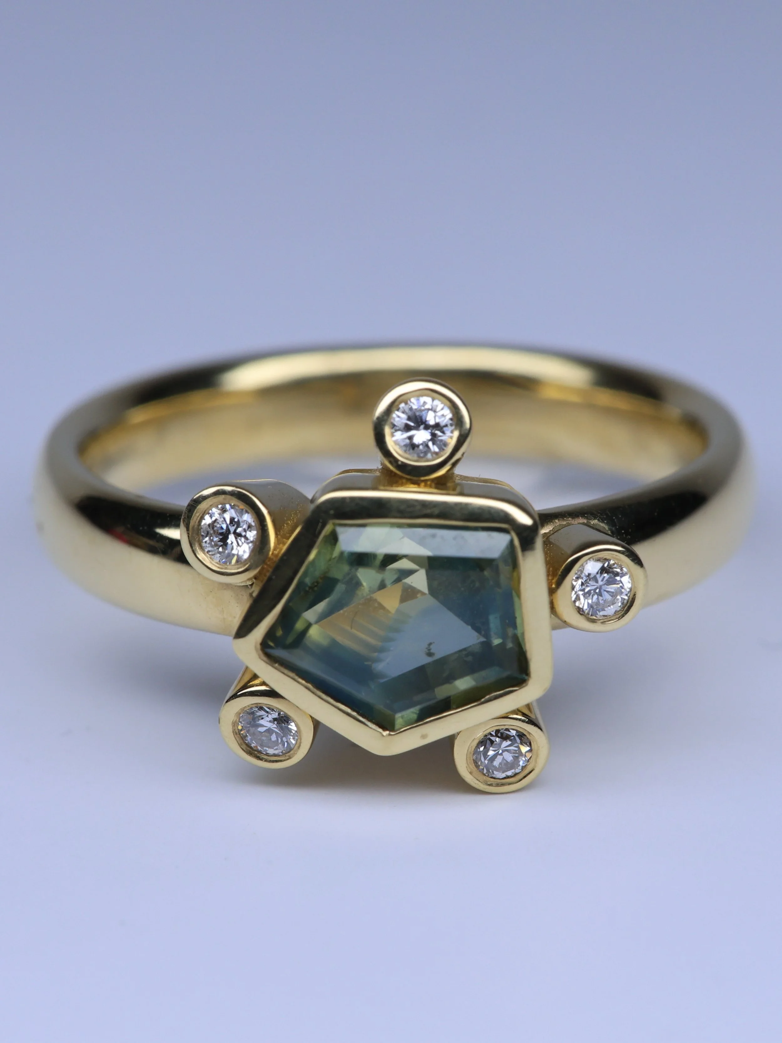 Sapphire & Diamond Ring