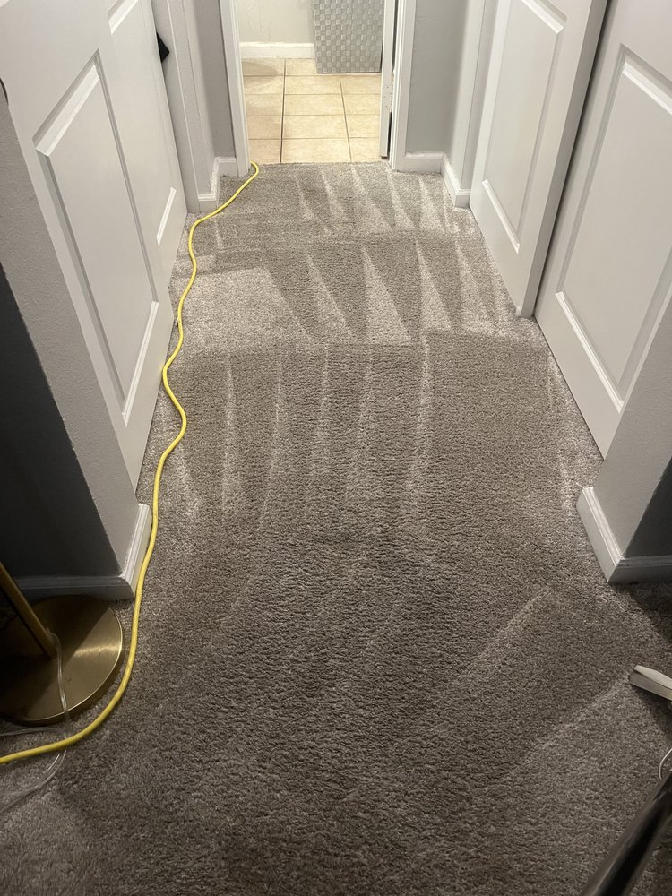 After upholstery cleaning