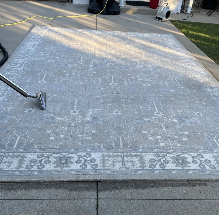 After rug cleaning