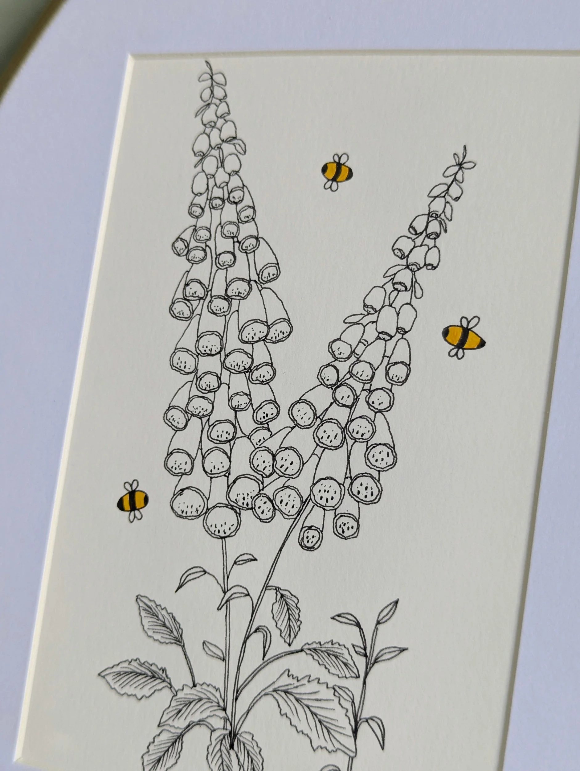 Fairy bells | Original foxglove Artwork