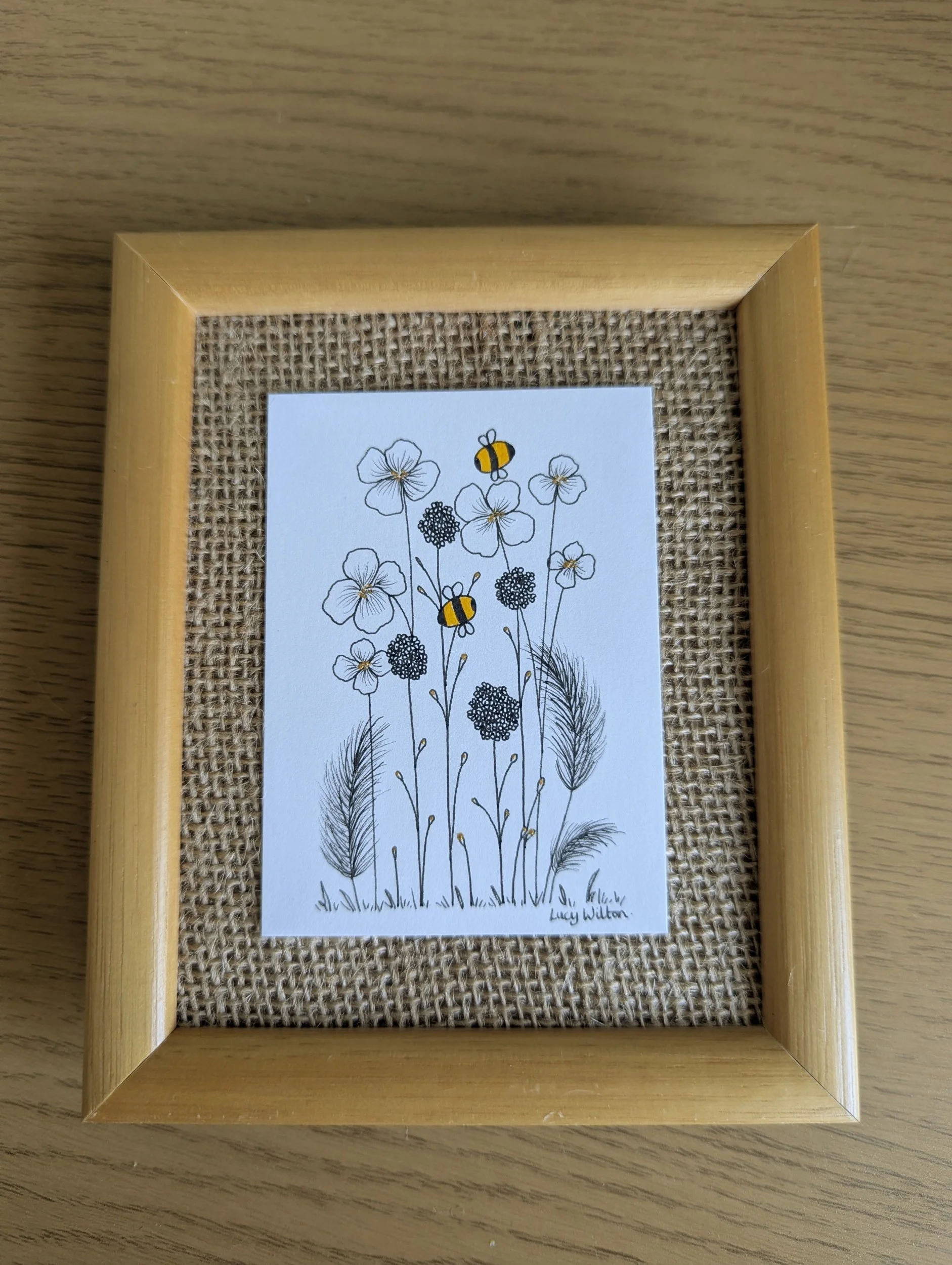 Mini Botanical ACEO Painting - Gentle breeze