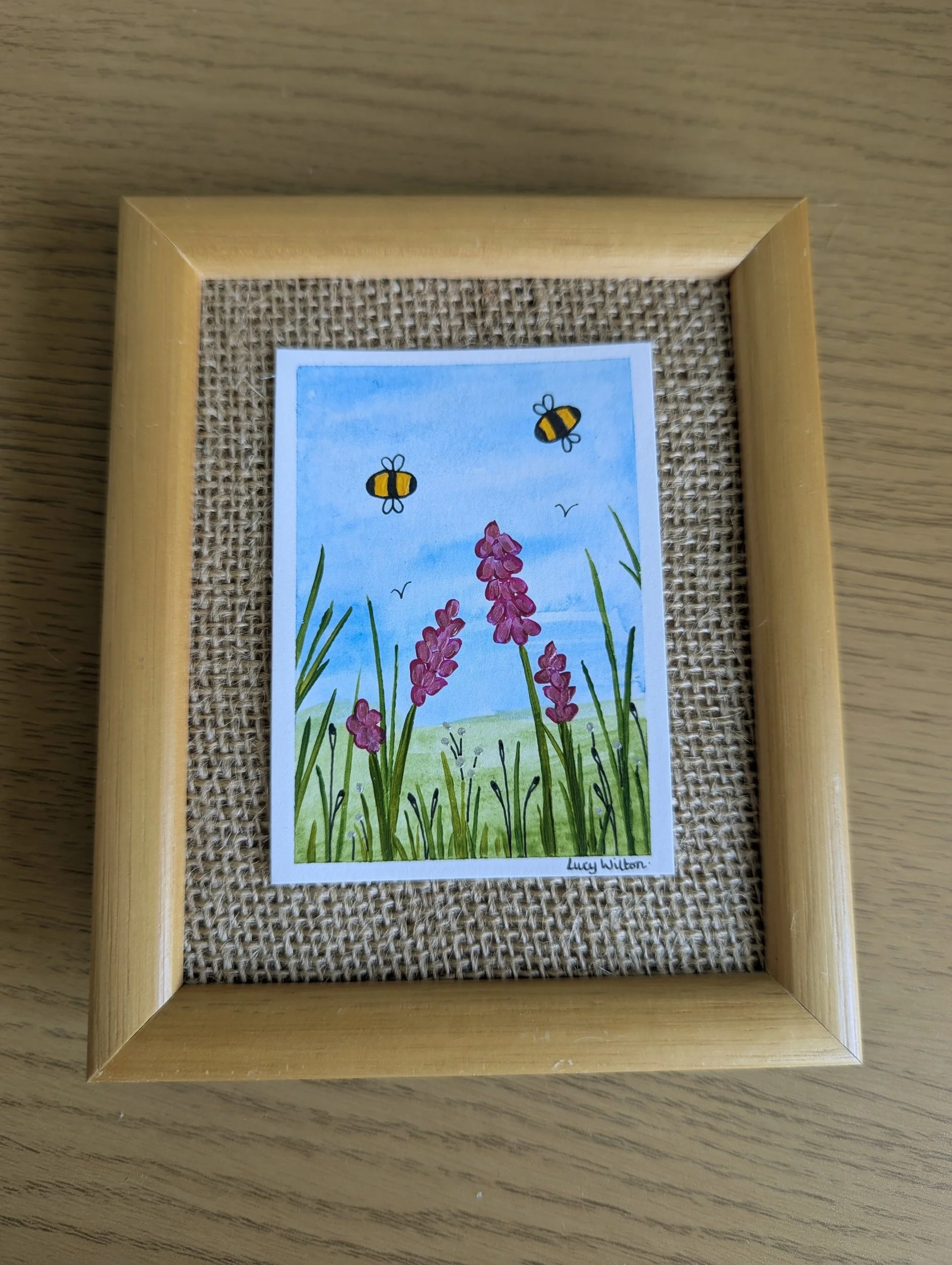 Mini Botanical ACEO Painting - A day with friends