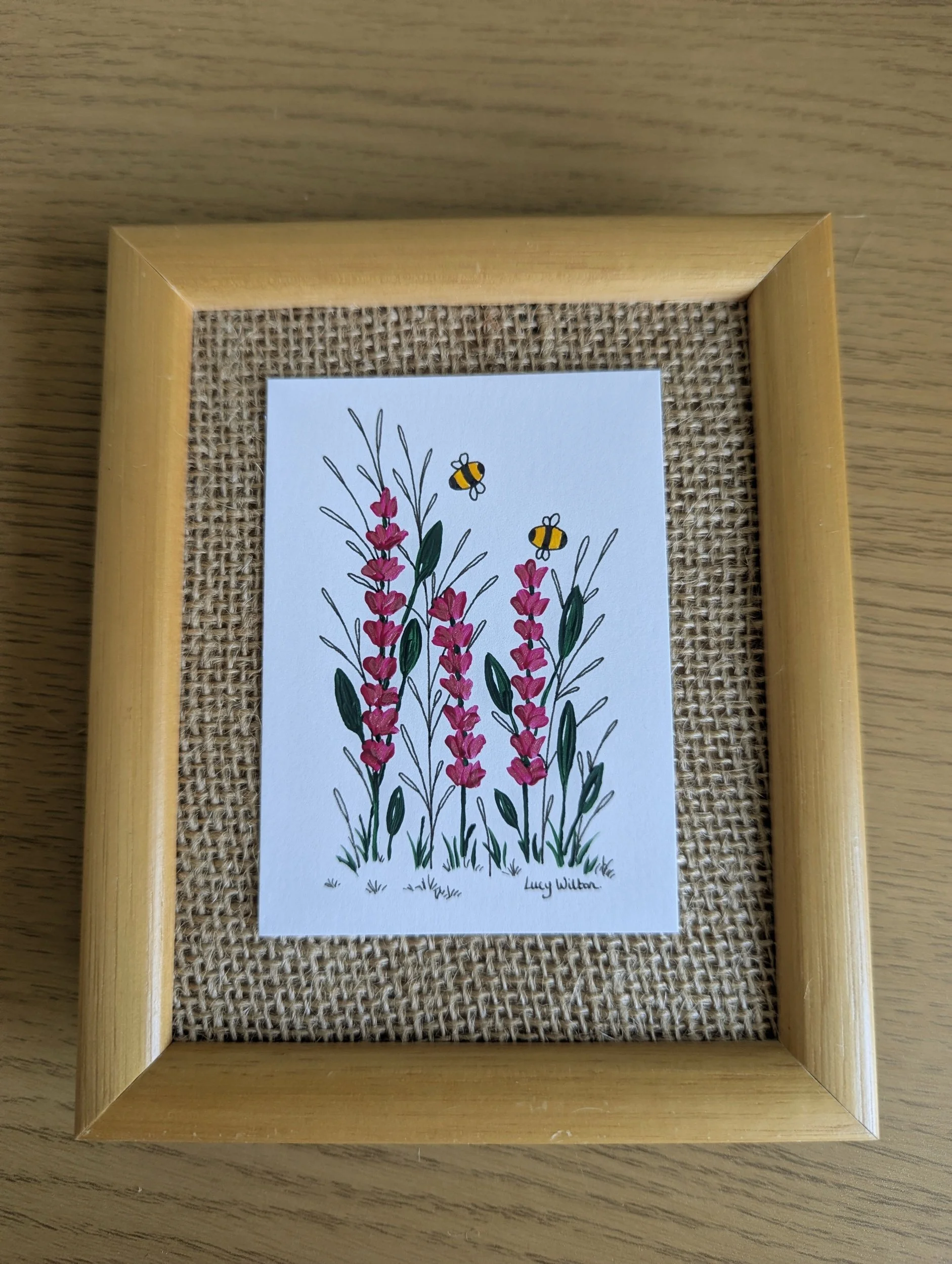 Mini Botanical ACEO Painting - Garden dreams