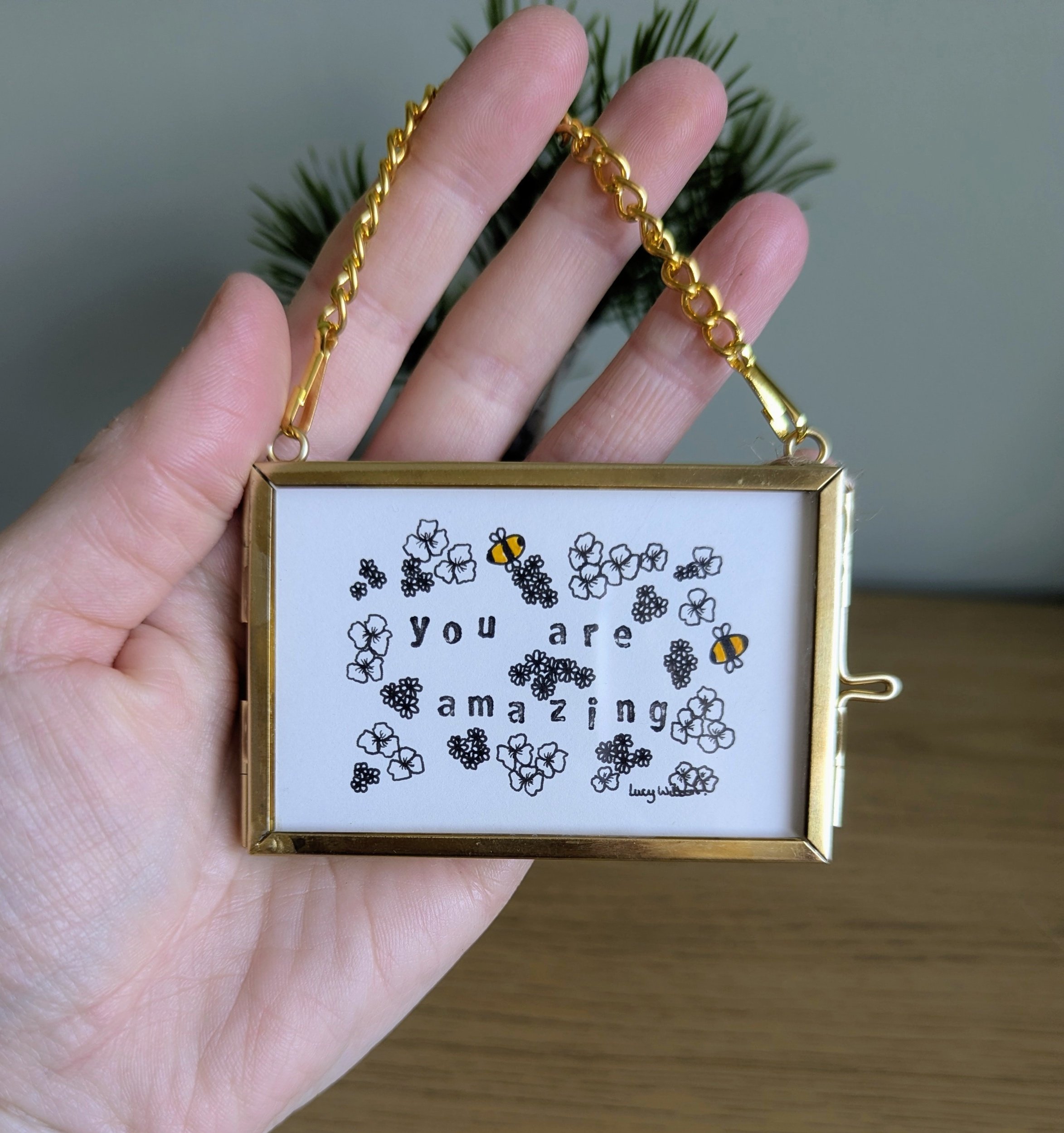 Your are amazing original botanical bee artwork