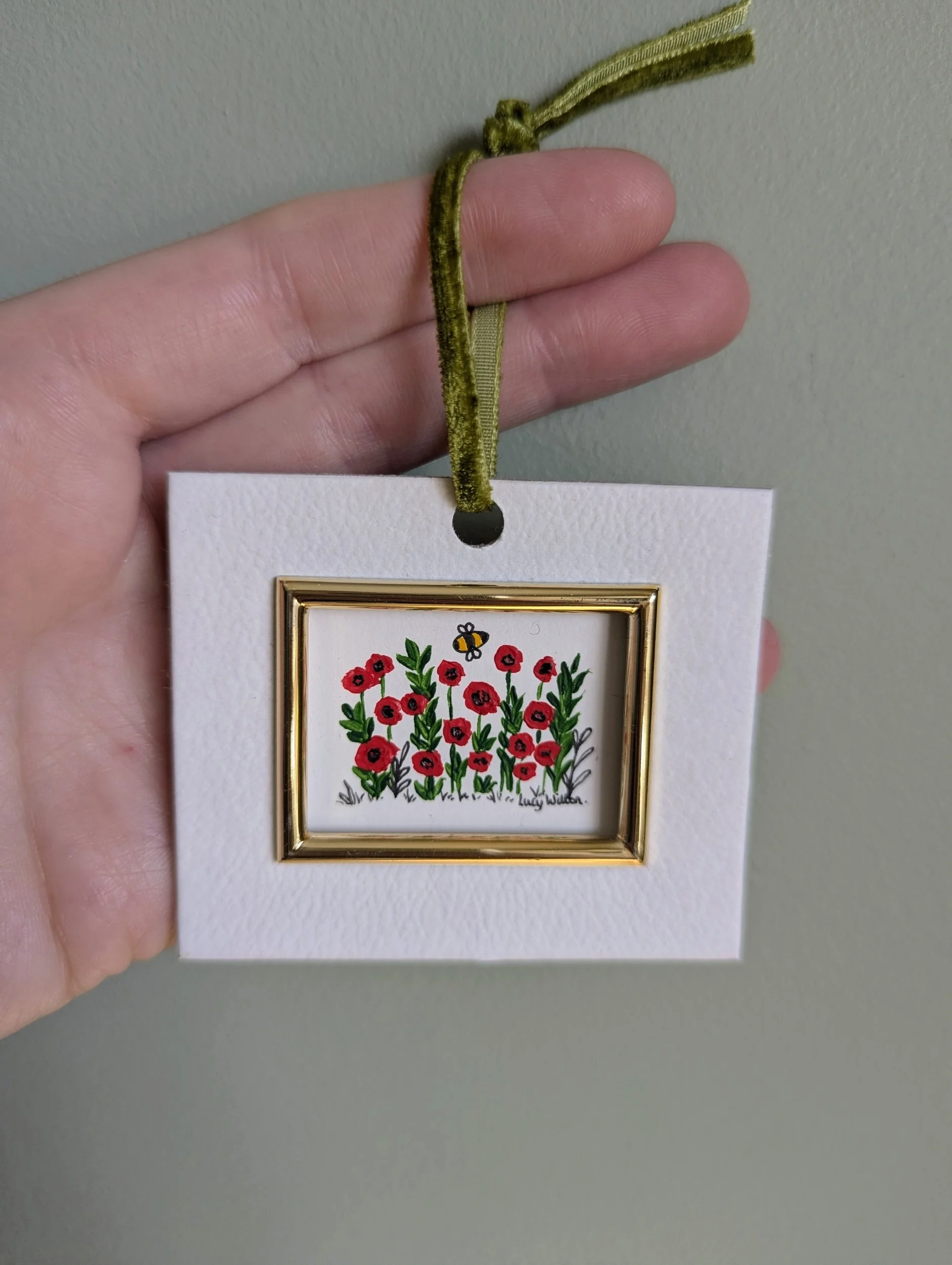 Poppy's Original botanical bee artwork