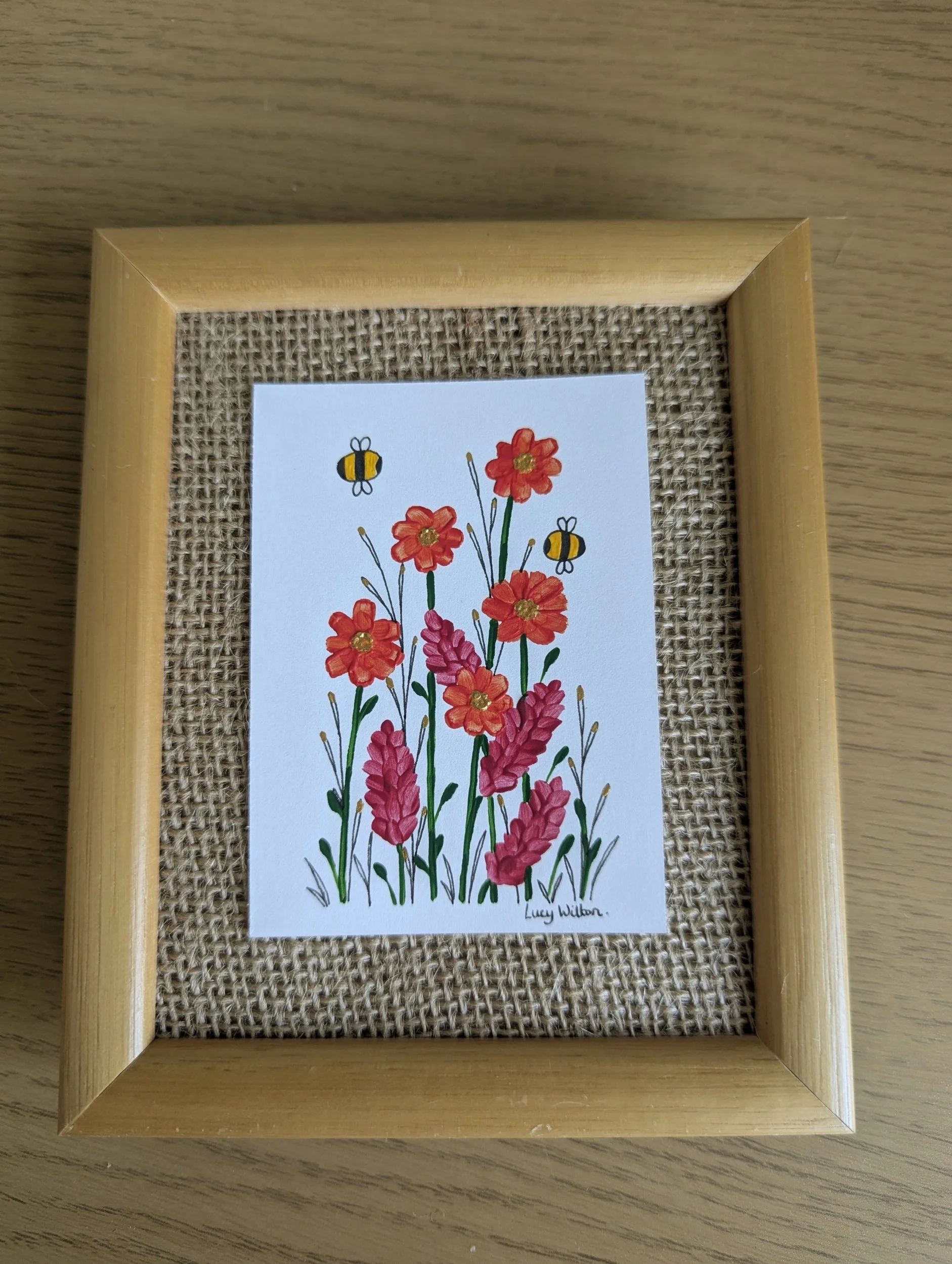 ACEO mini painting- Field of dreams