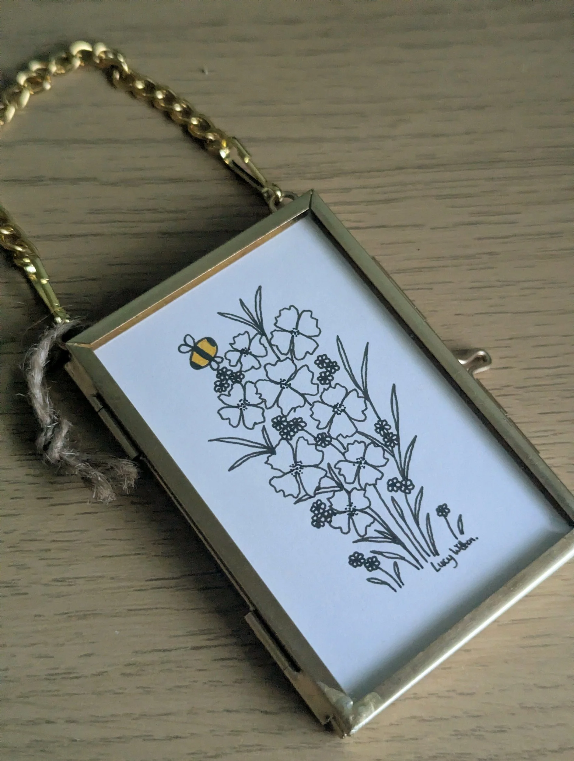 Bunch of the wild original botanical bee artwork