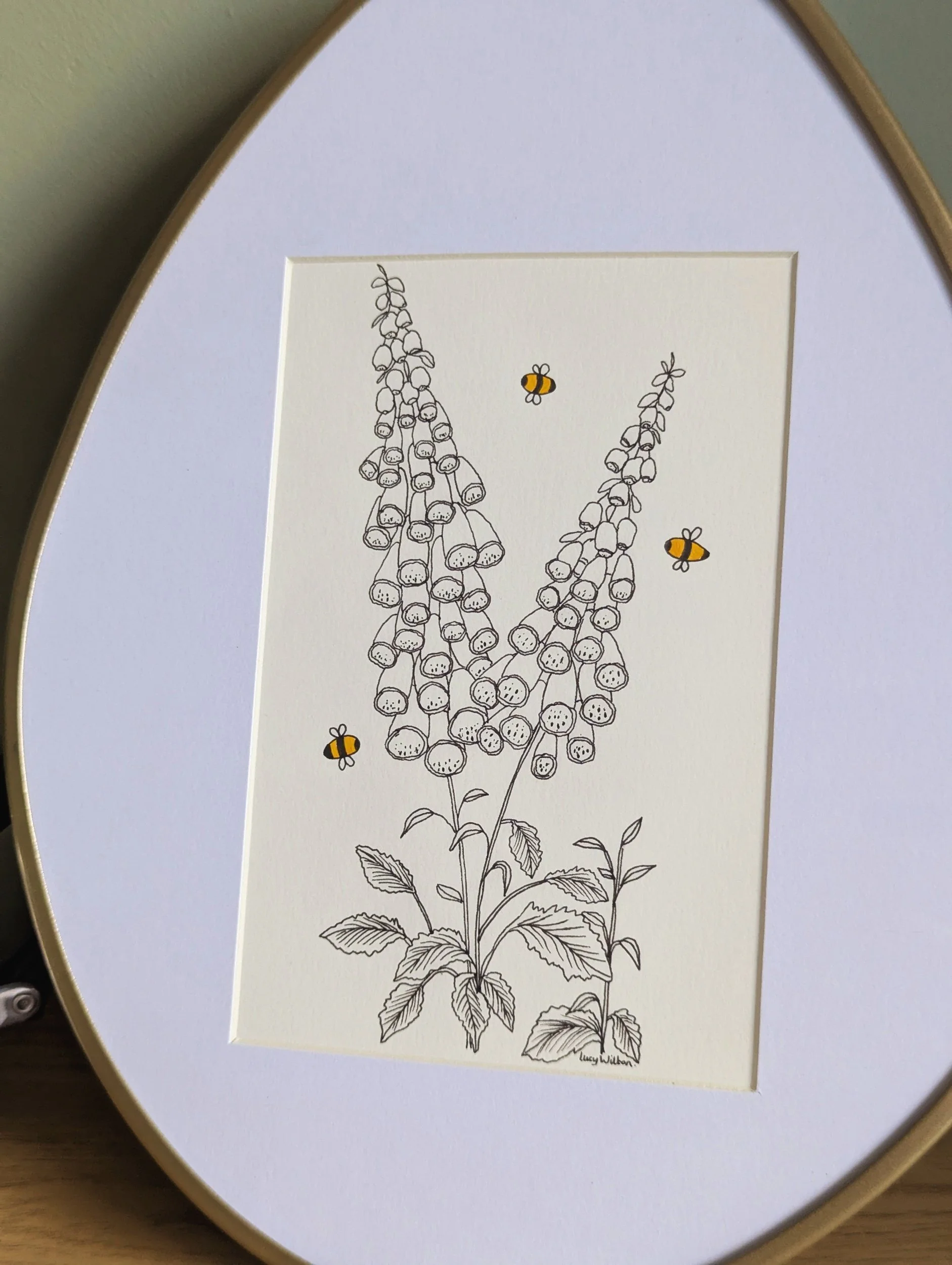 Fairy bells | Original foxglove Artwork