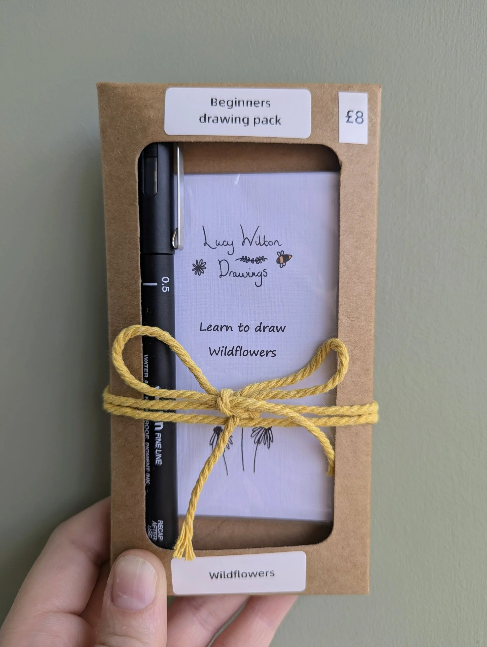 Beginners drawing set- Wildflowers