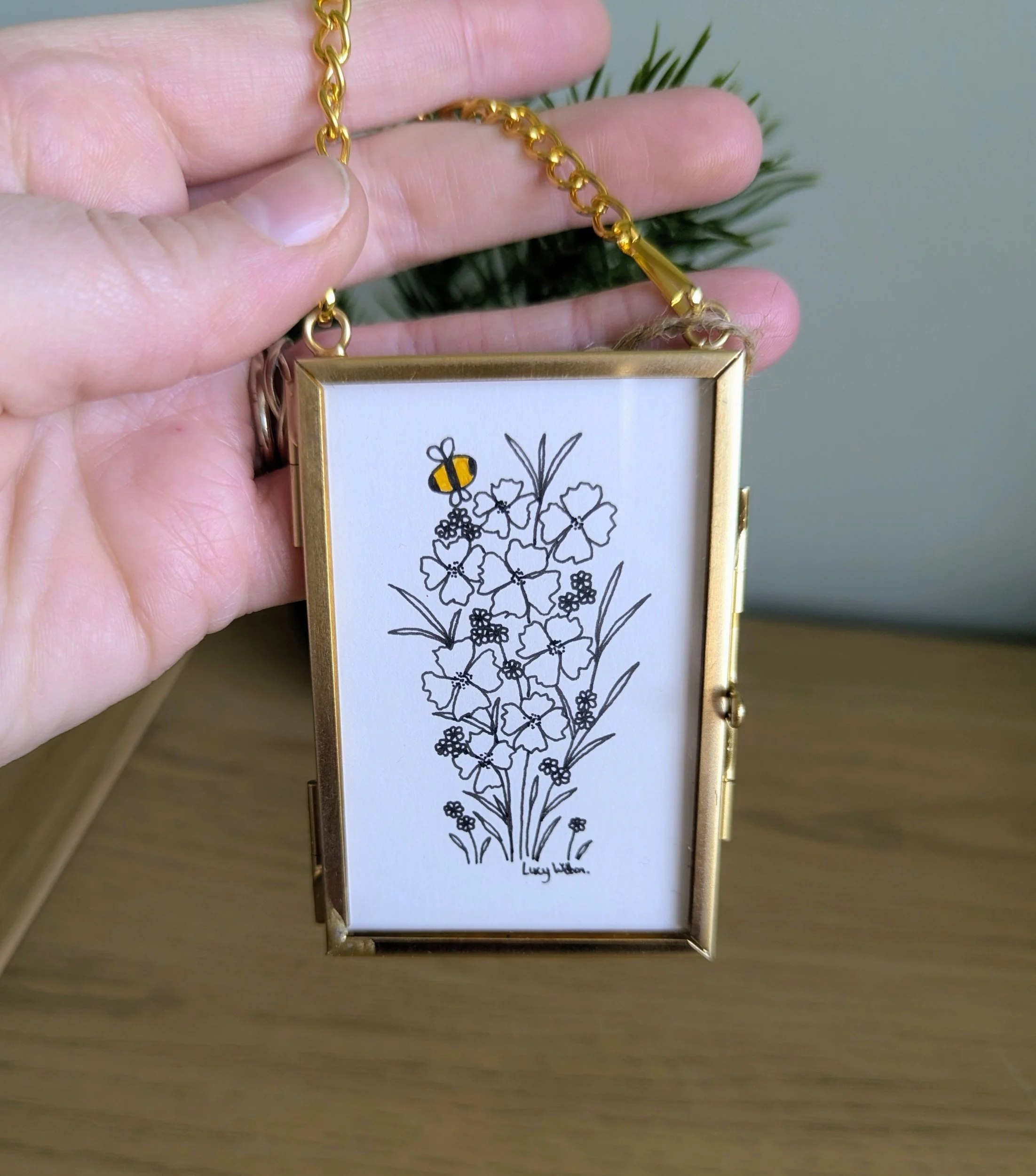 Bunch of the wild original botanical bee artwork