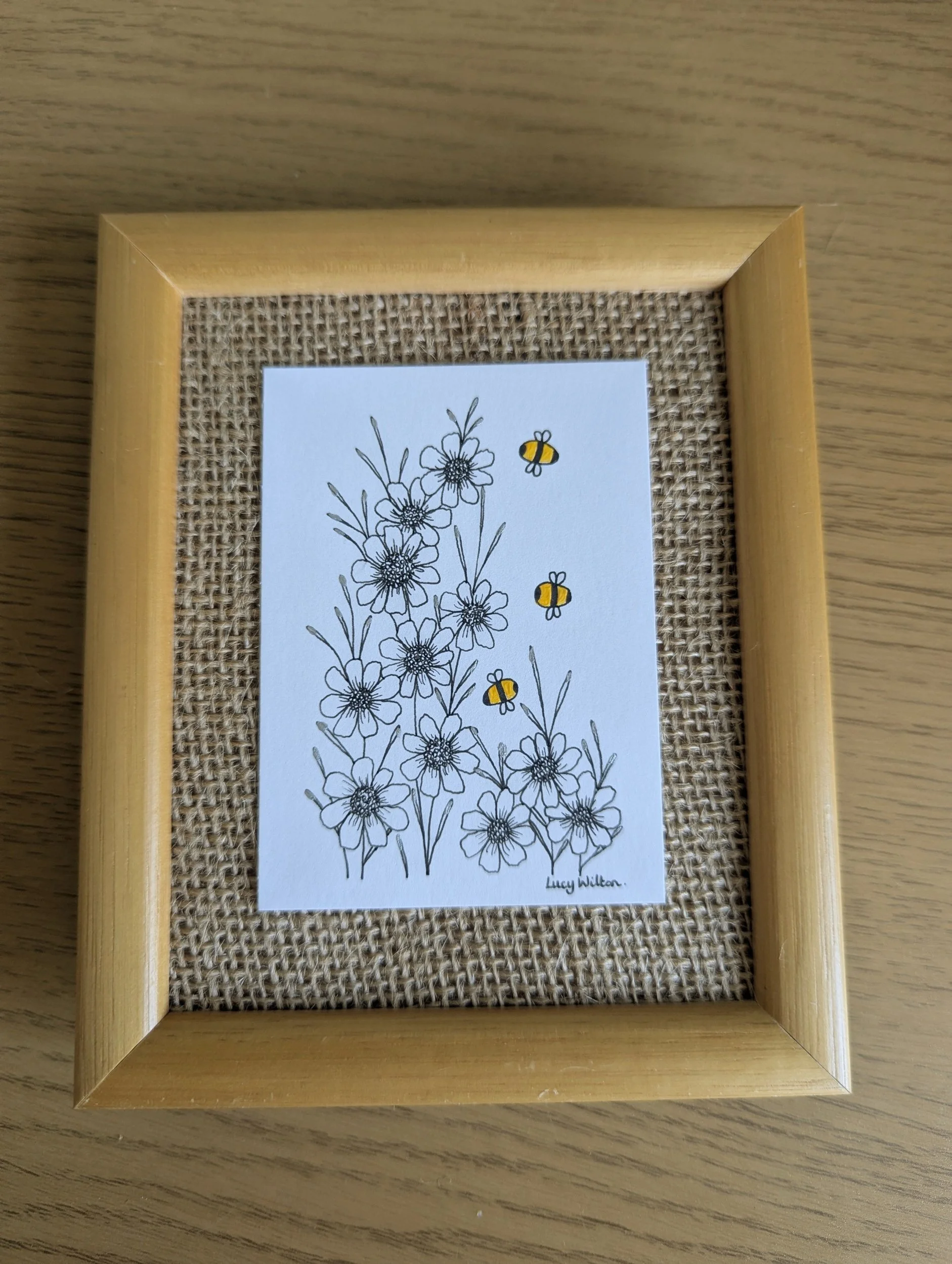 Mini Botanical ACEO Painting - A summer walk