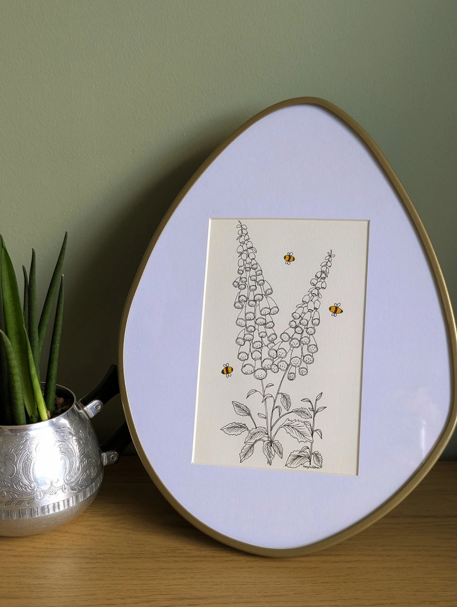 Fairy bells | Original foxglove Artwork