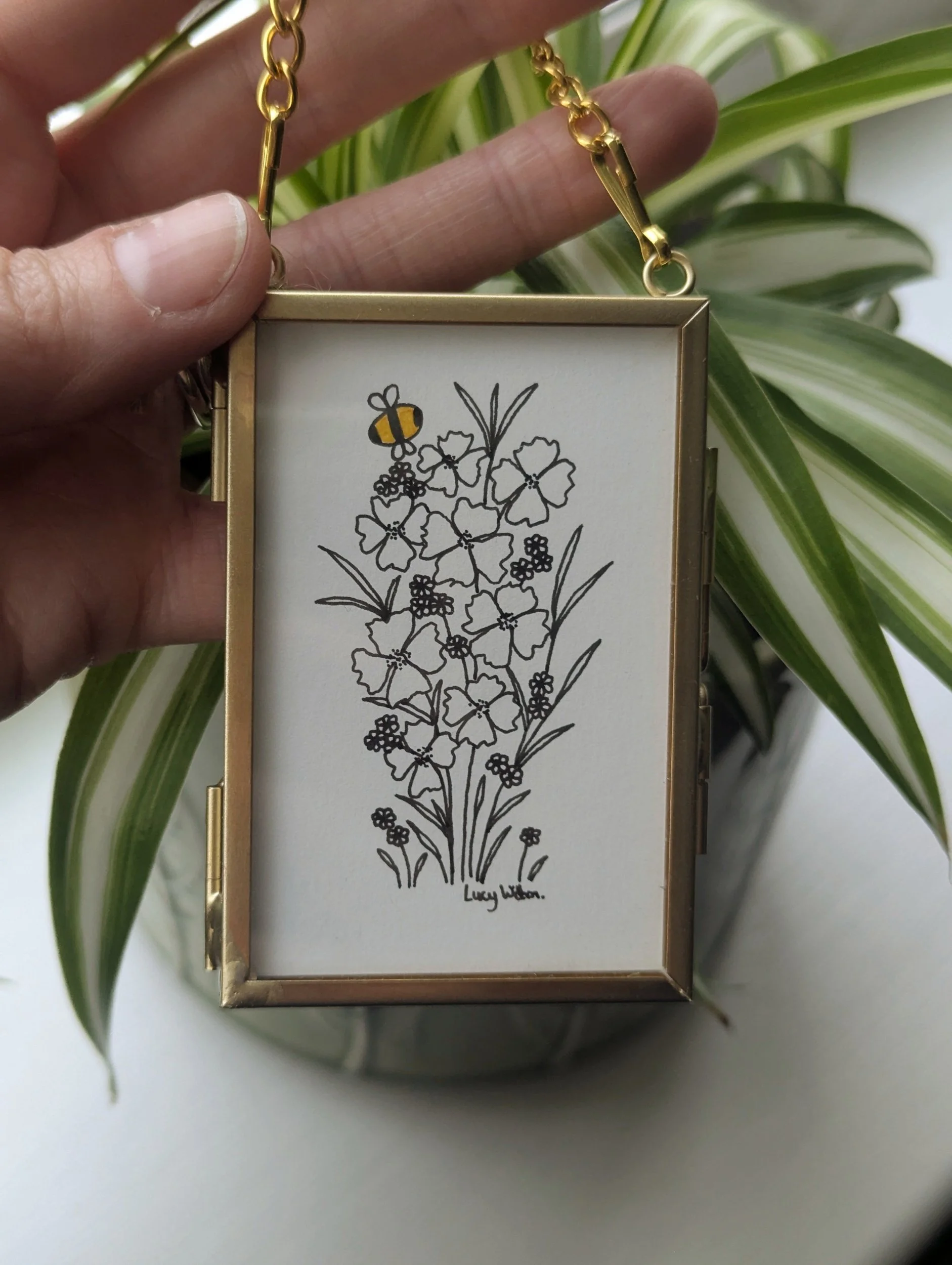 Bunch of the wild original botanical bee artwork
