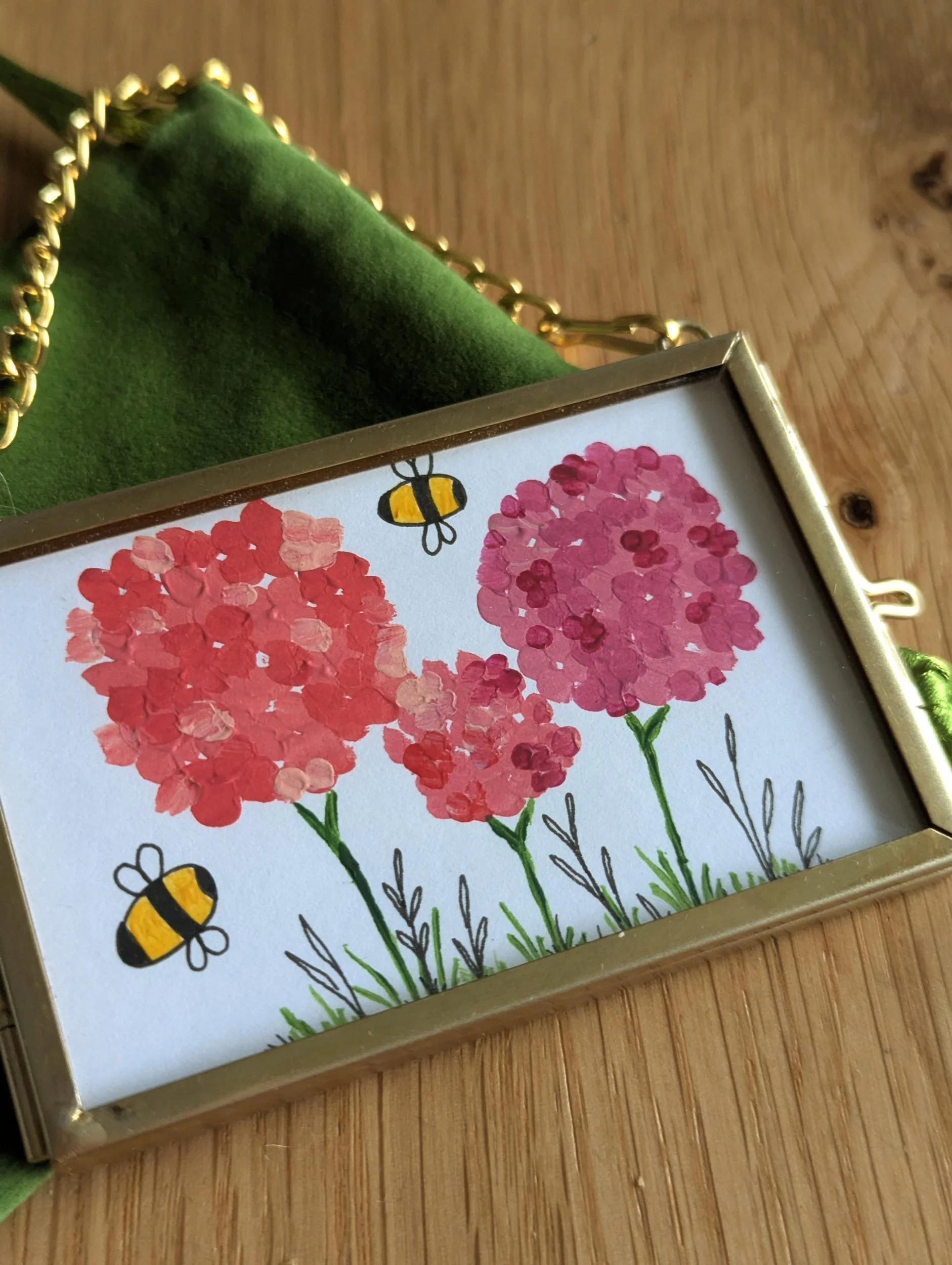 Rest and recovery original botanical bee artwork