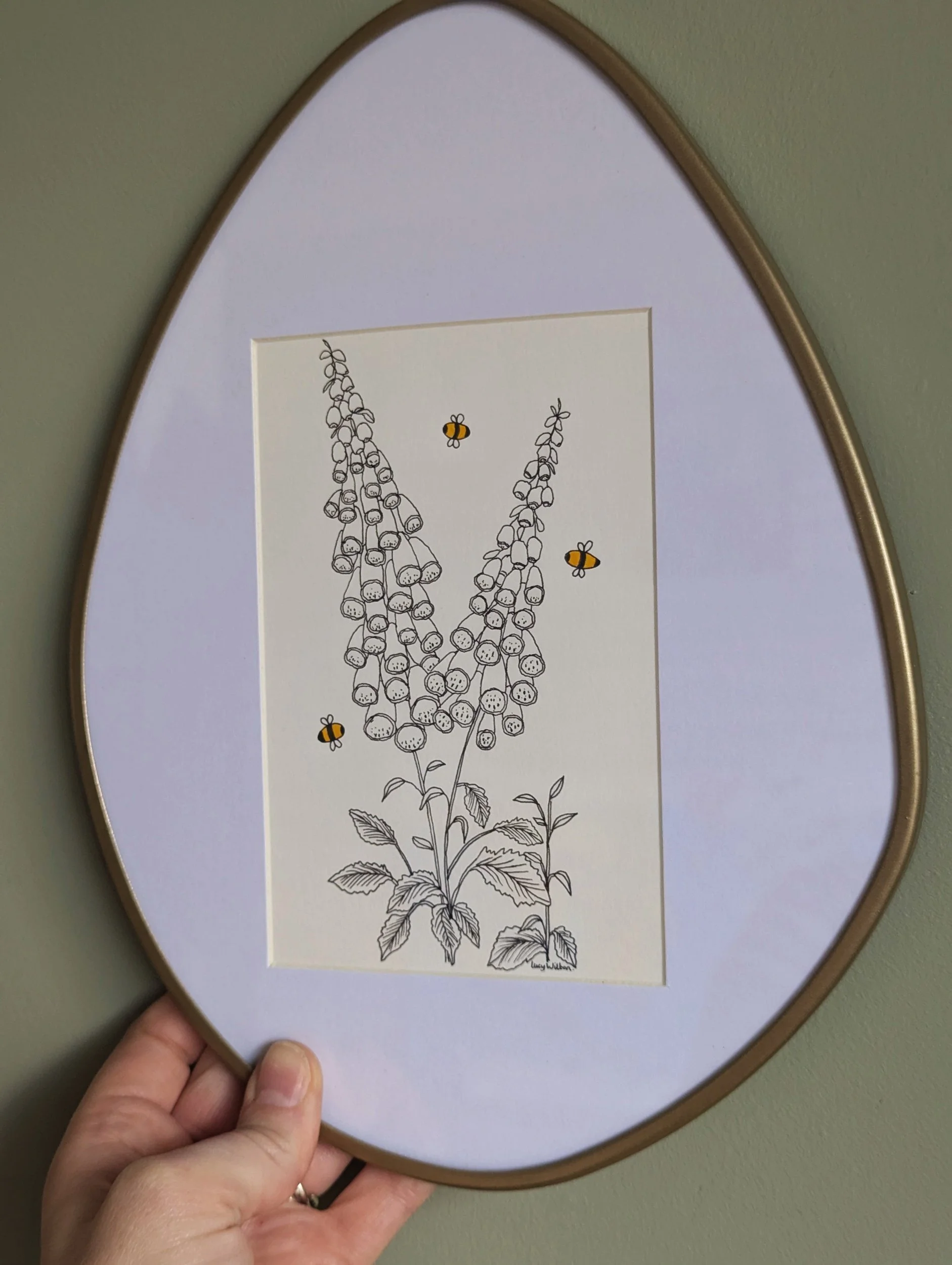 Fairy bells | Original foxglove Artwork