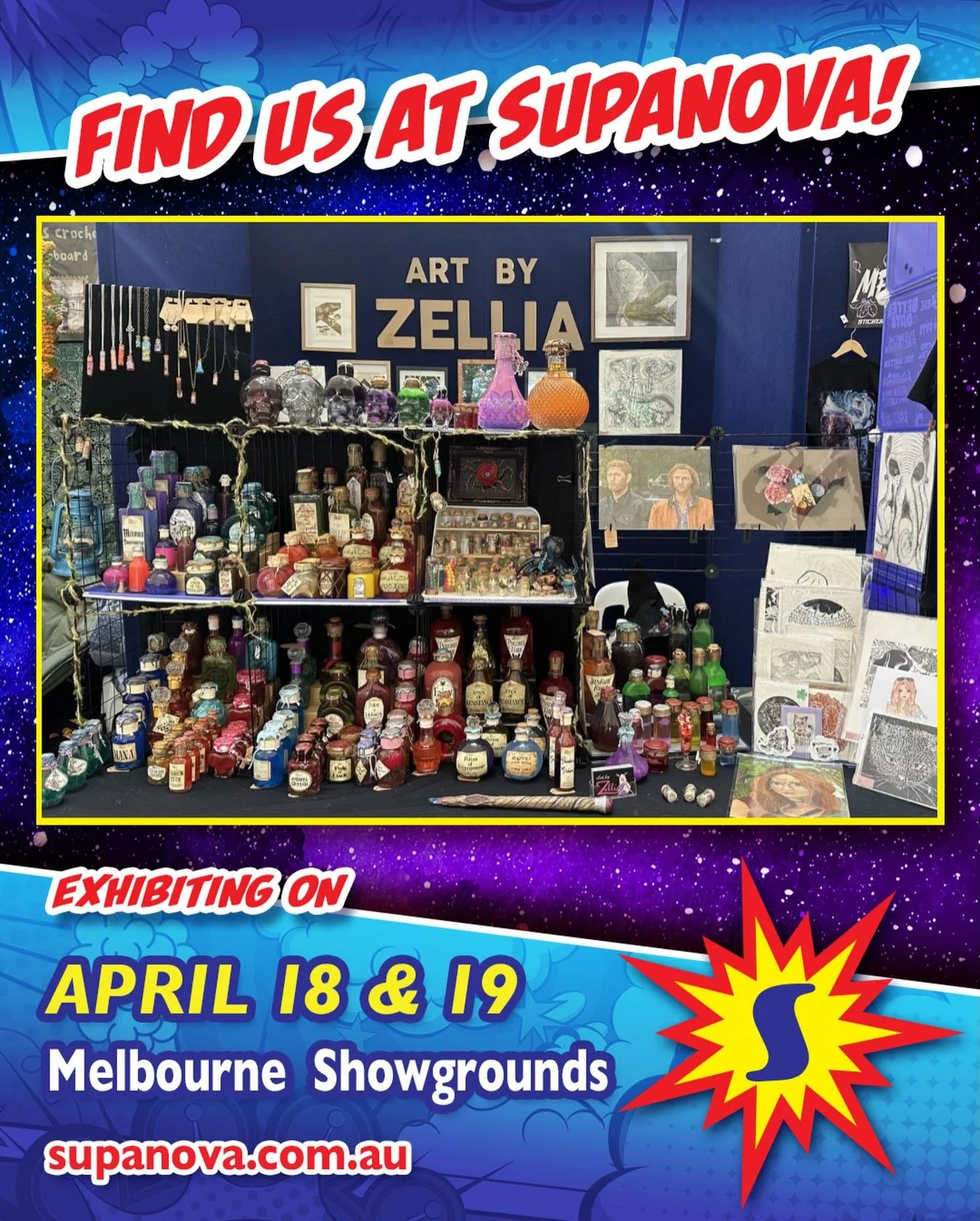 Have a fun day so far so many amazing cosplayers! @supanovaexpo #magic #art #potions #fantasy #occult