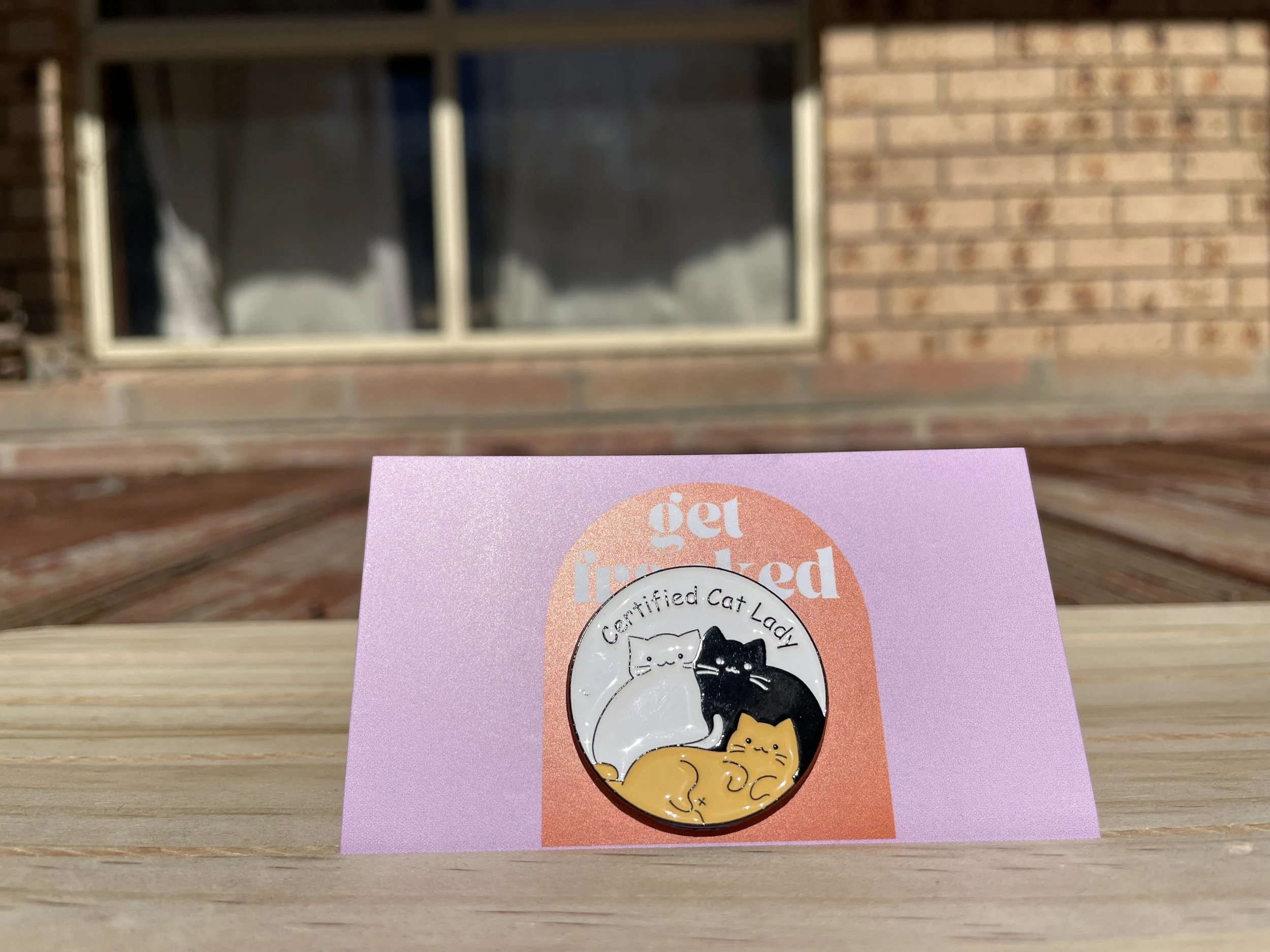 Needle minder: "Certified Cat Lady"