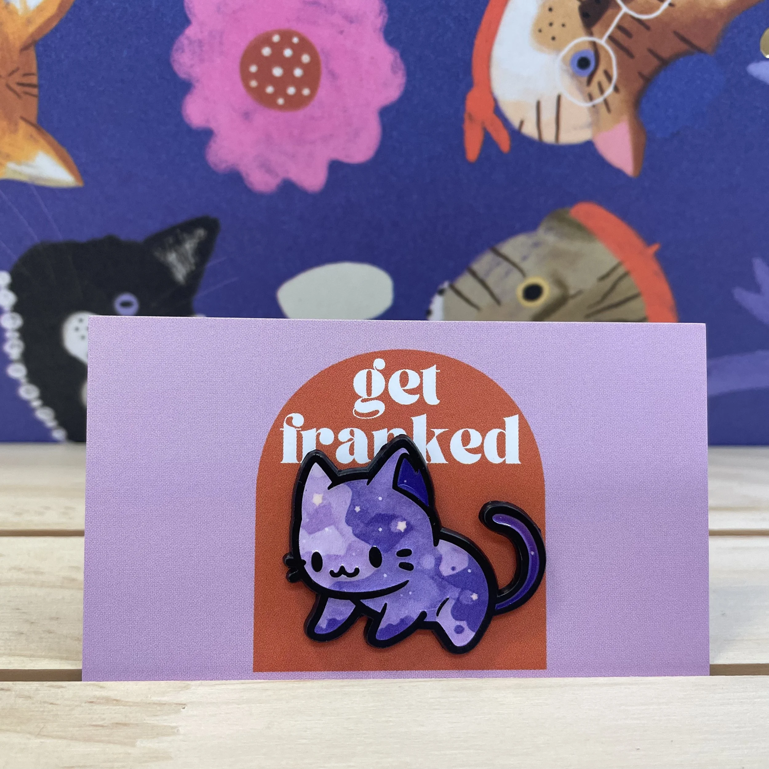 Pin: Purple cat