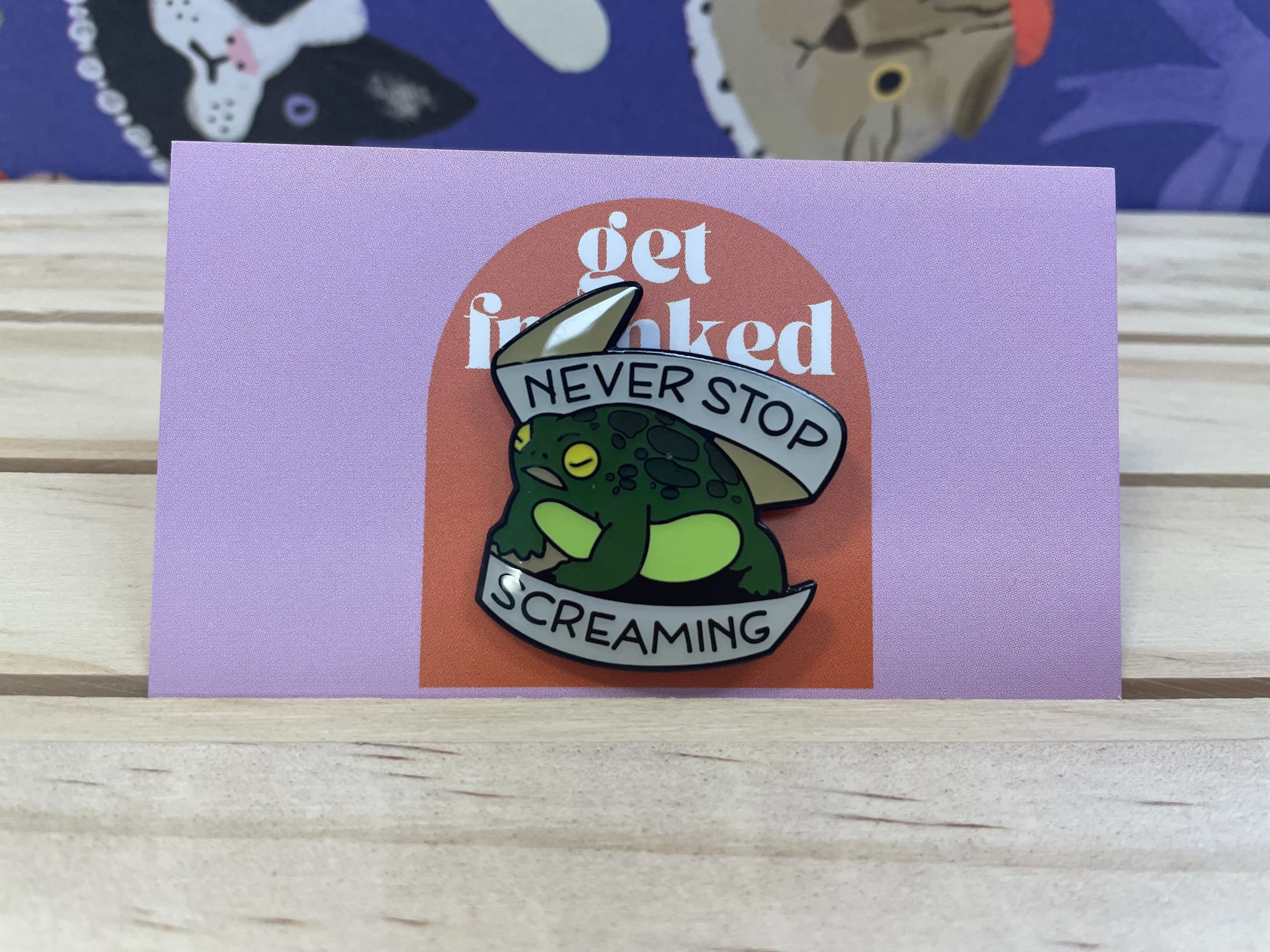 Pin: "Never stop screaming"