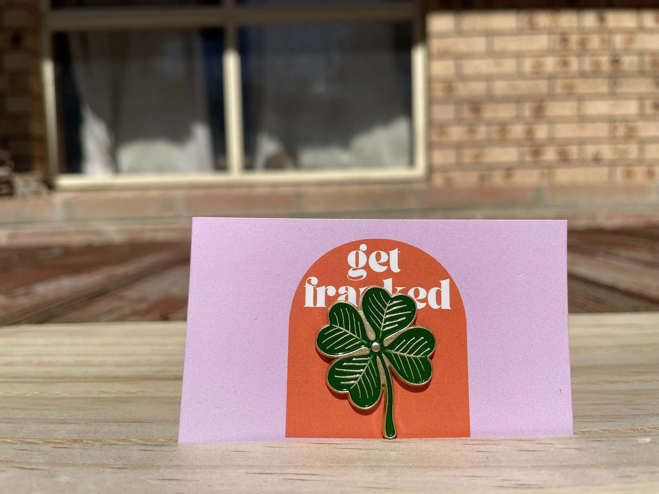 Needle minder: Four Leaf Clover