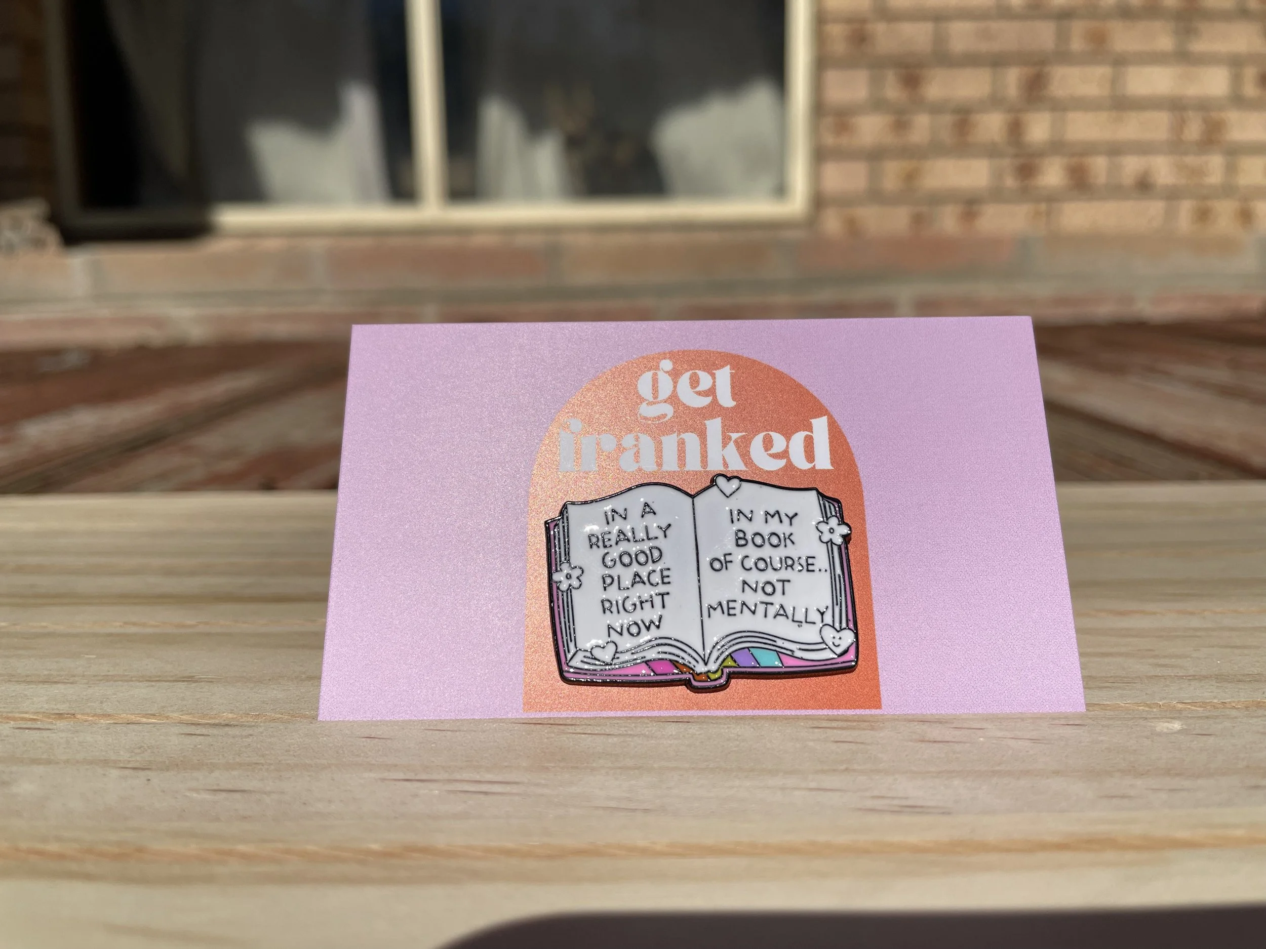 Pin: "In a really good place right now"