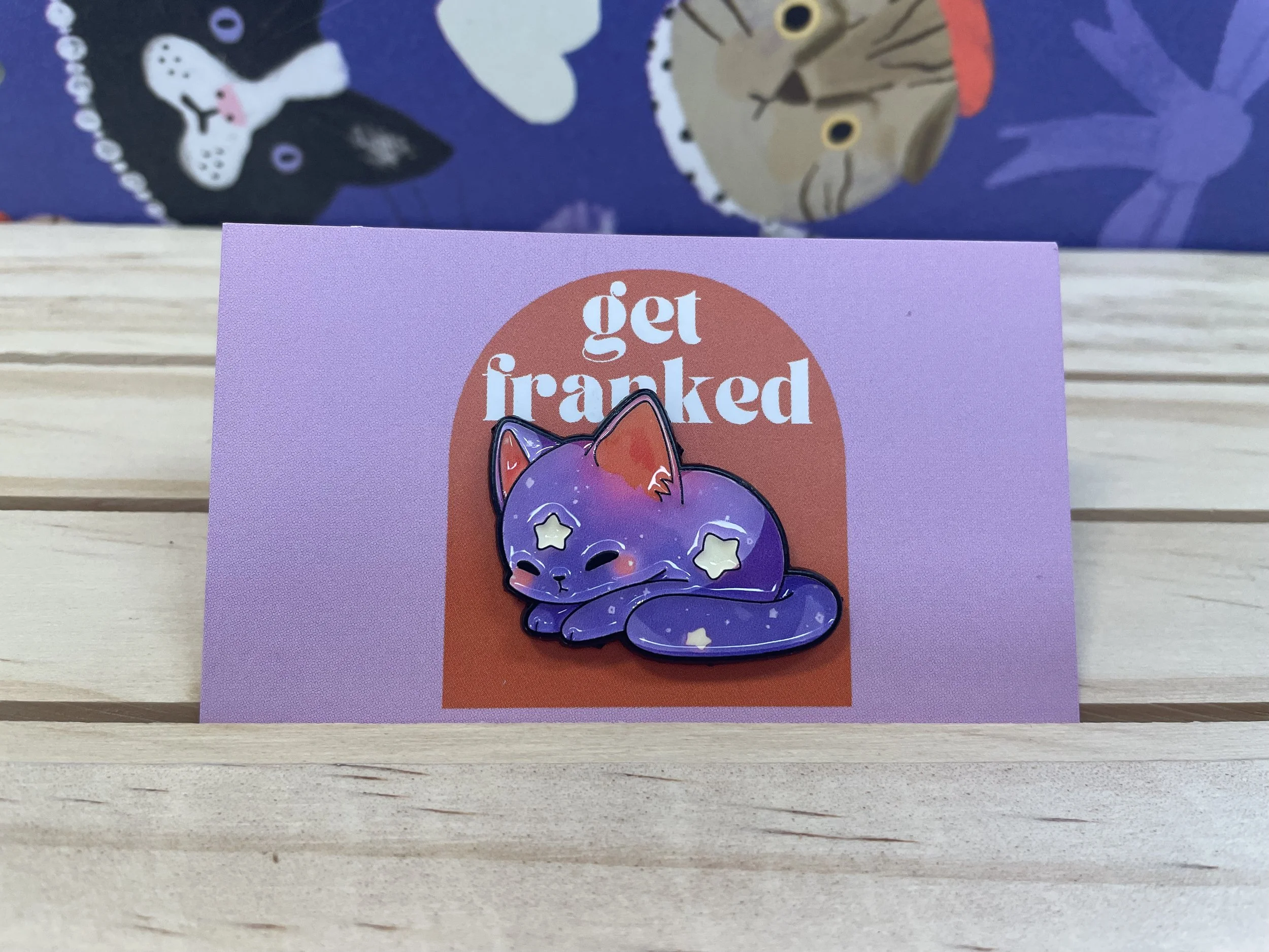 Pin: Sleeping cat with stars