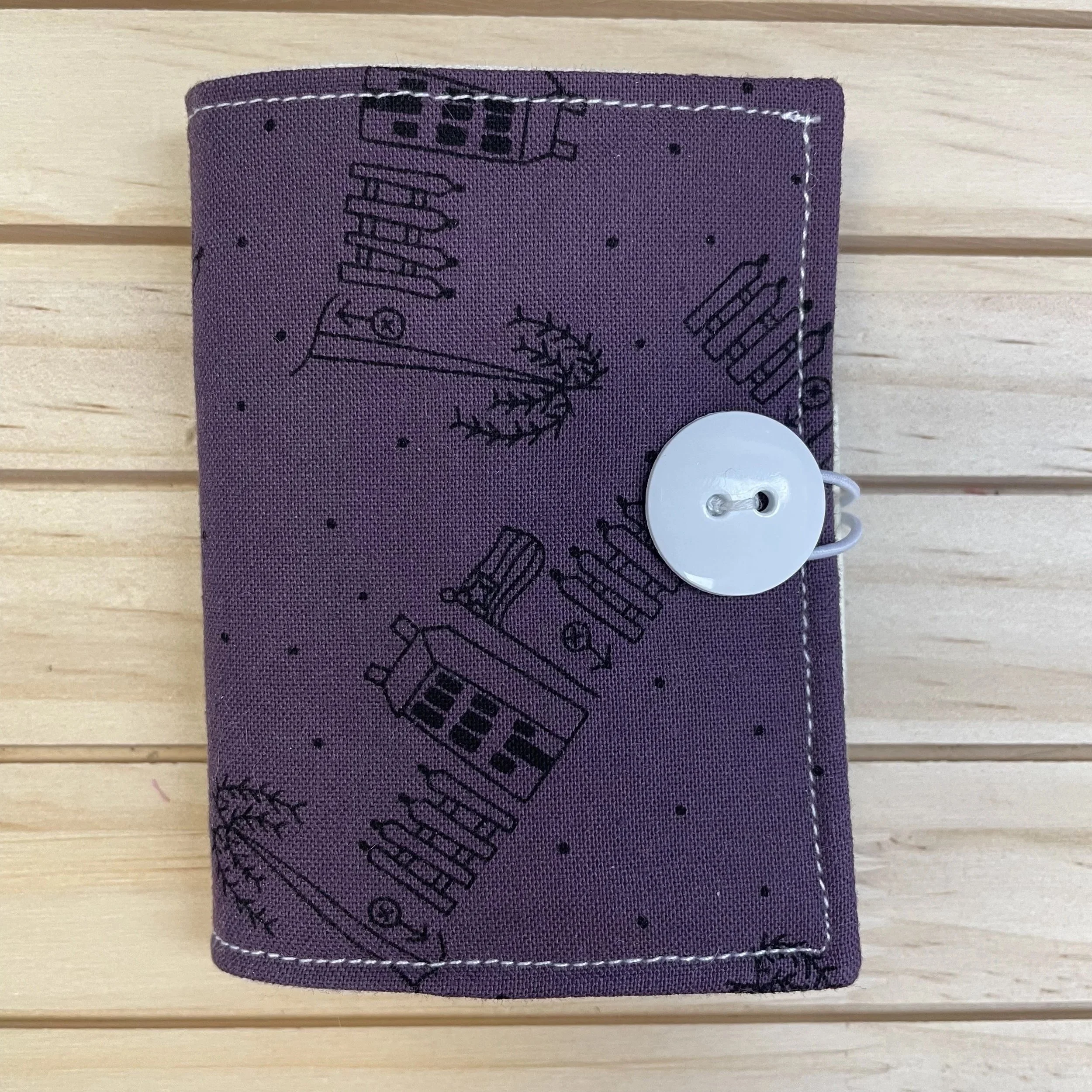 Needlebook: Purple houses