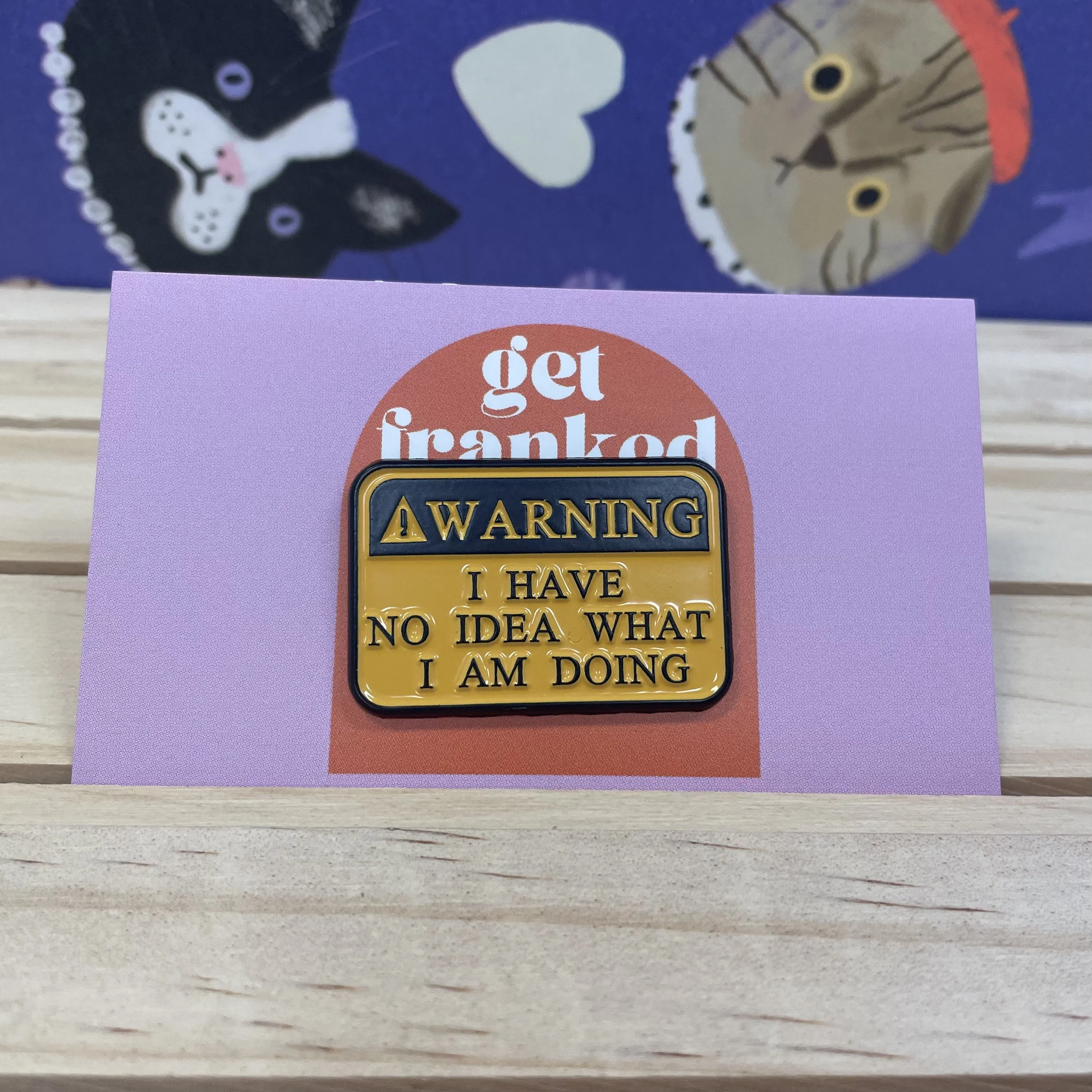 Pin: "Warning: I have no idea what I am doing"