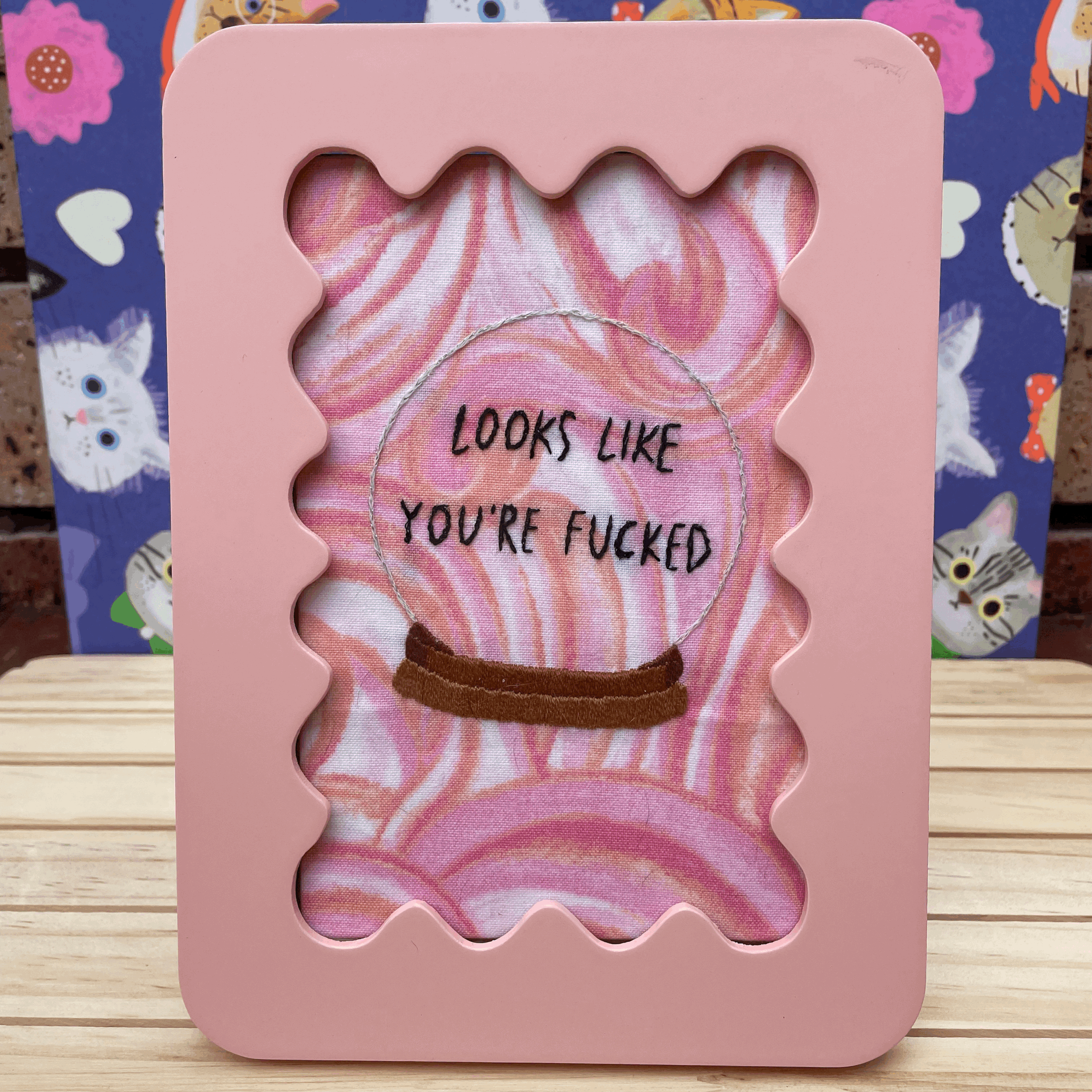 Frame: "Looks like you're f*****"