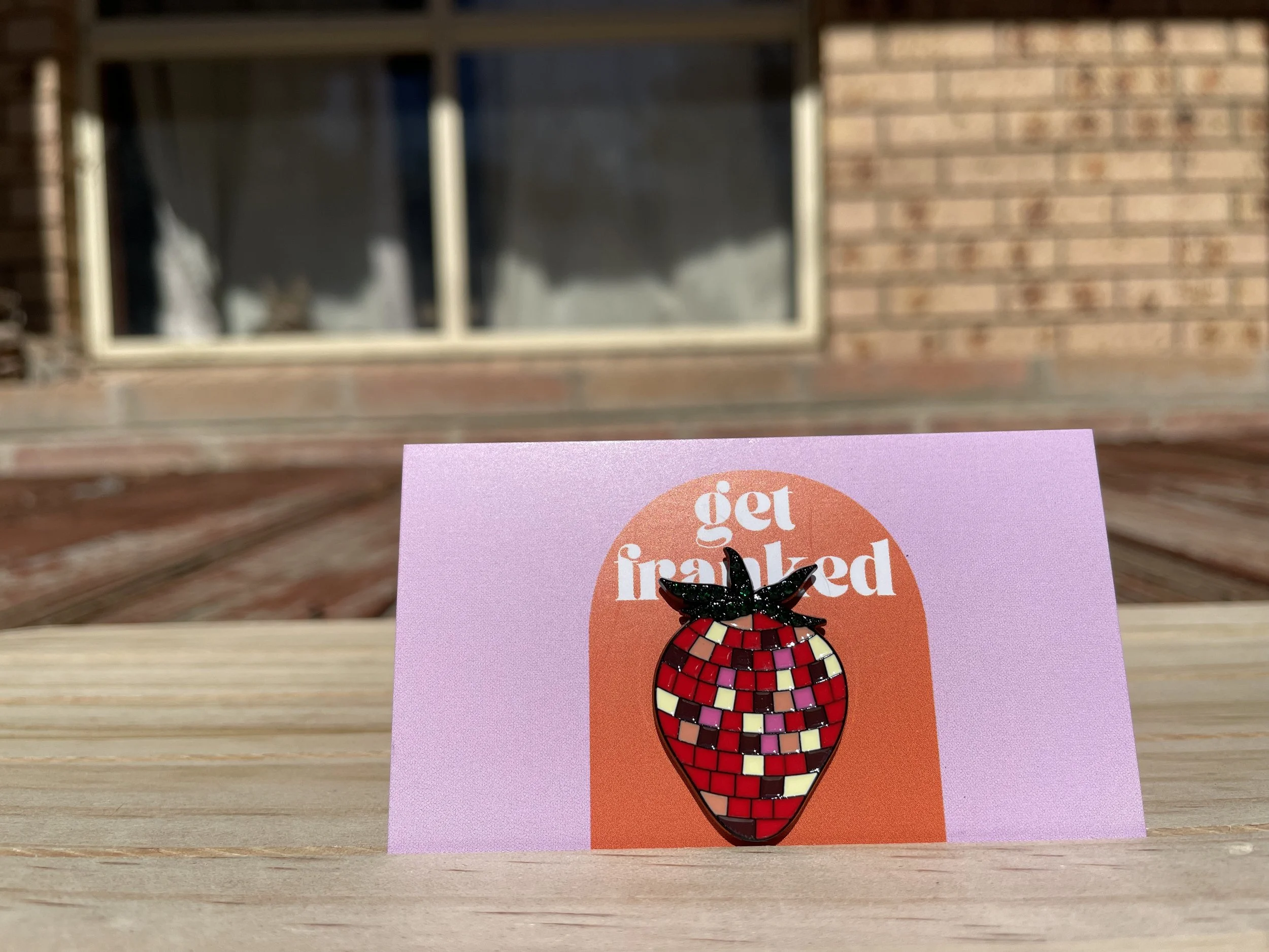 Needle minder: Glitter Strawberry