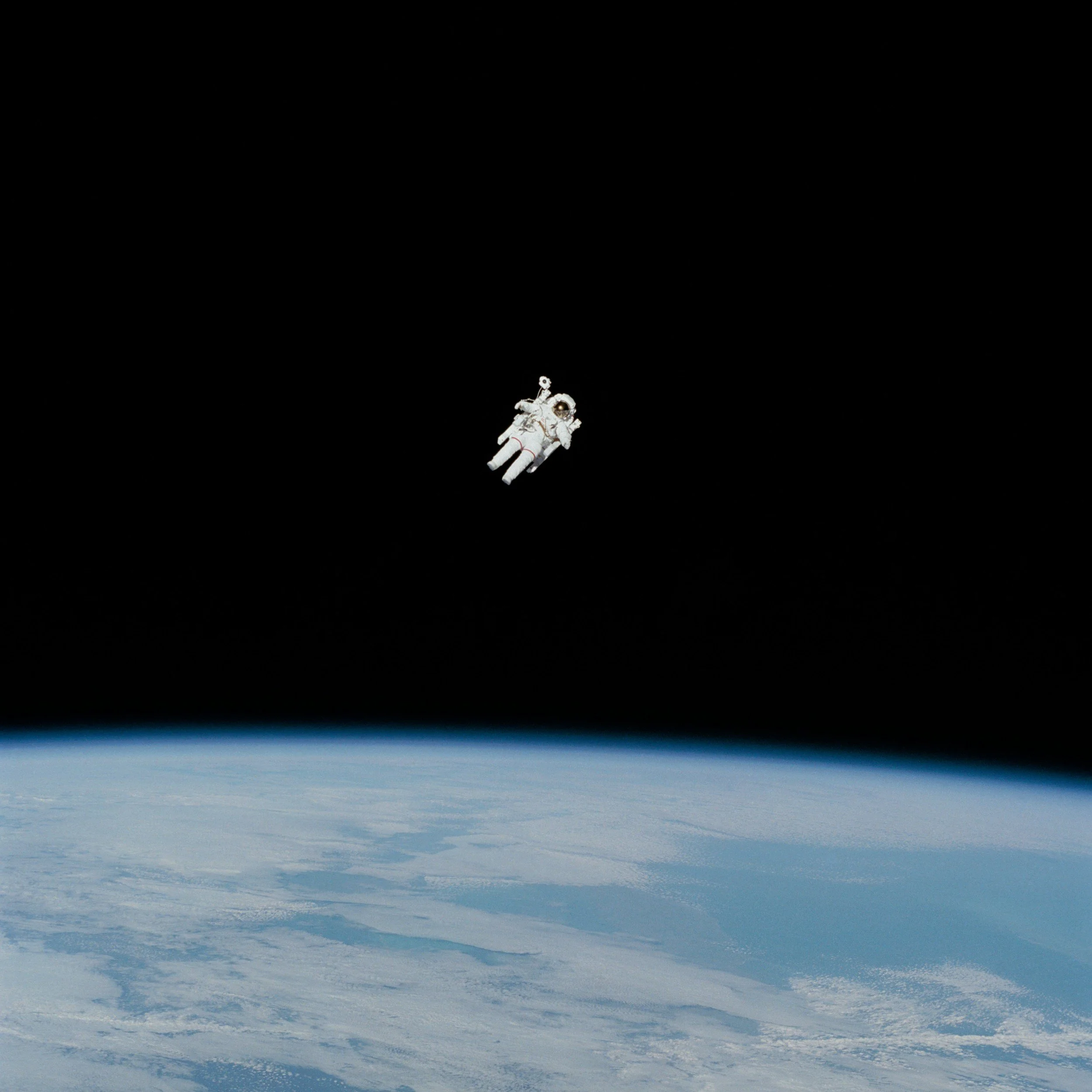 Astronaut in Space Floating