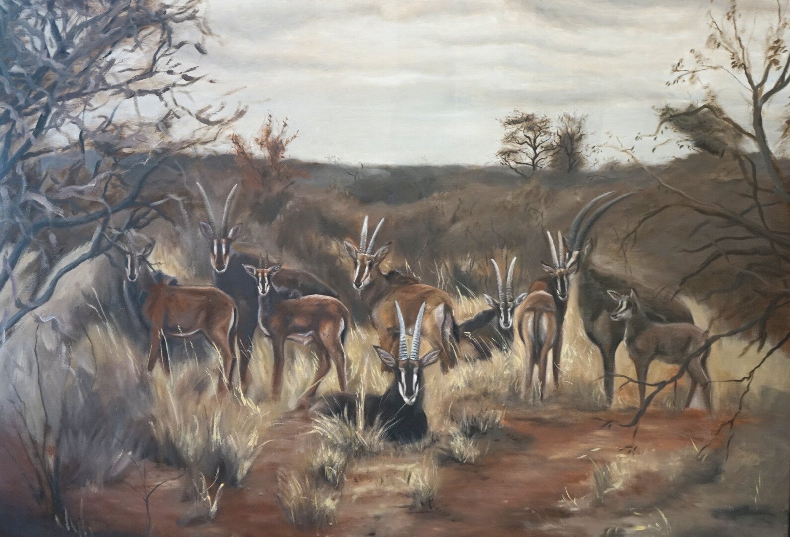 Congregation, 2025, Oil on linen, 101.6 x 76.2 cm, 40 x 30 in, , Available through Gallery (stallthreestudio.com)