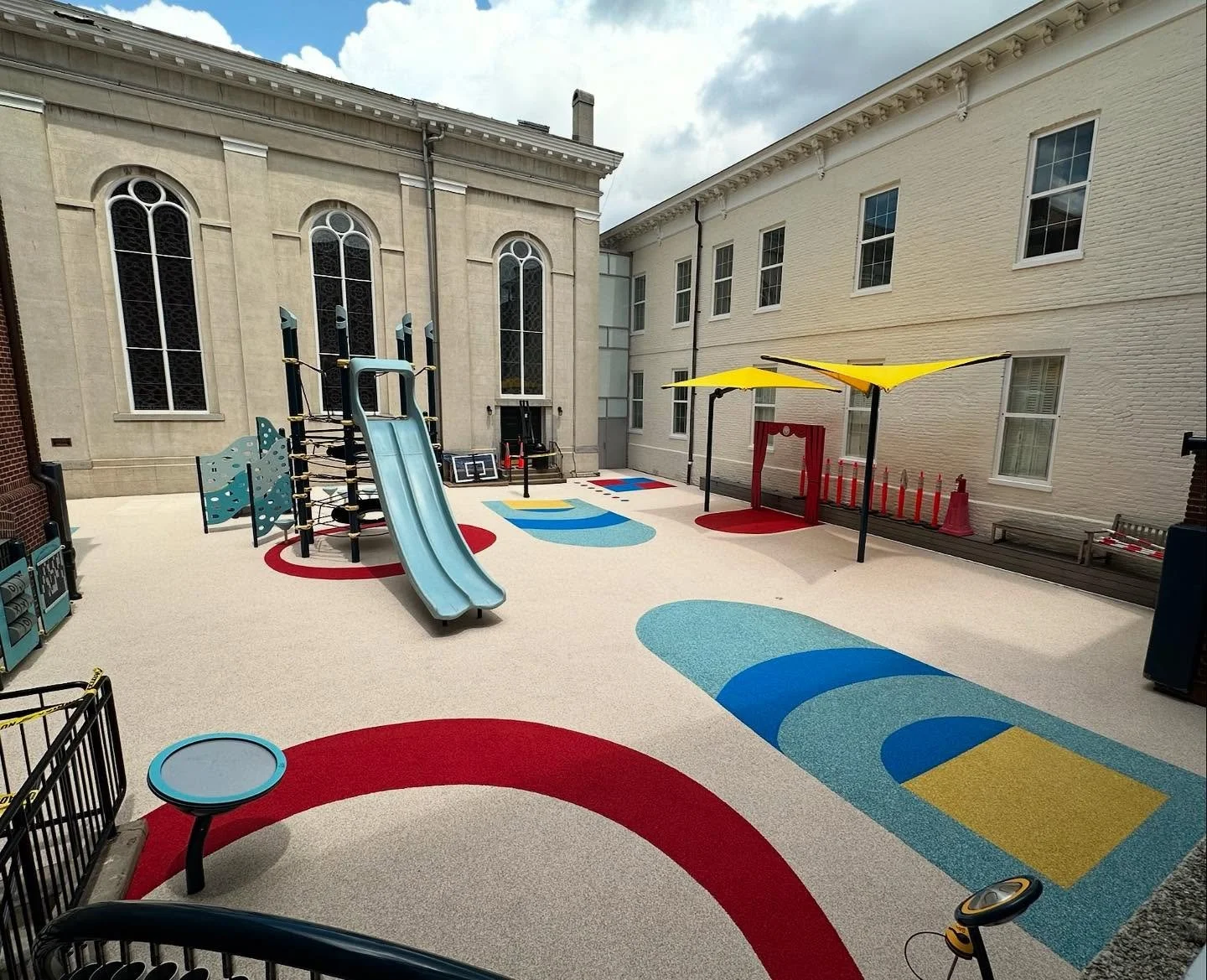 School offices are closed for the next two weeks, but so many people have been working hard all summer long to bring our new playground to life in time for students&rsquo; return! We still have a few finishing touches, but enjoy this sneak peek in th