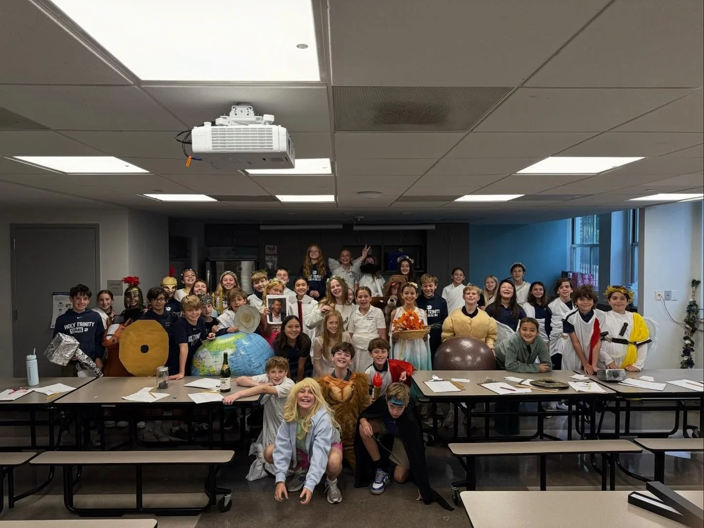 Mount Olympus came to life today! Our 6th graders wrapped up their Greek mythology unit with oral presentations, complete with costumes, creativity, and plenty of &lsquo;divine&rsquo; energy! ⚡️👑🔥