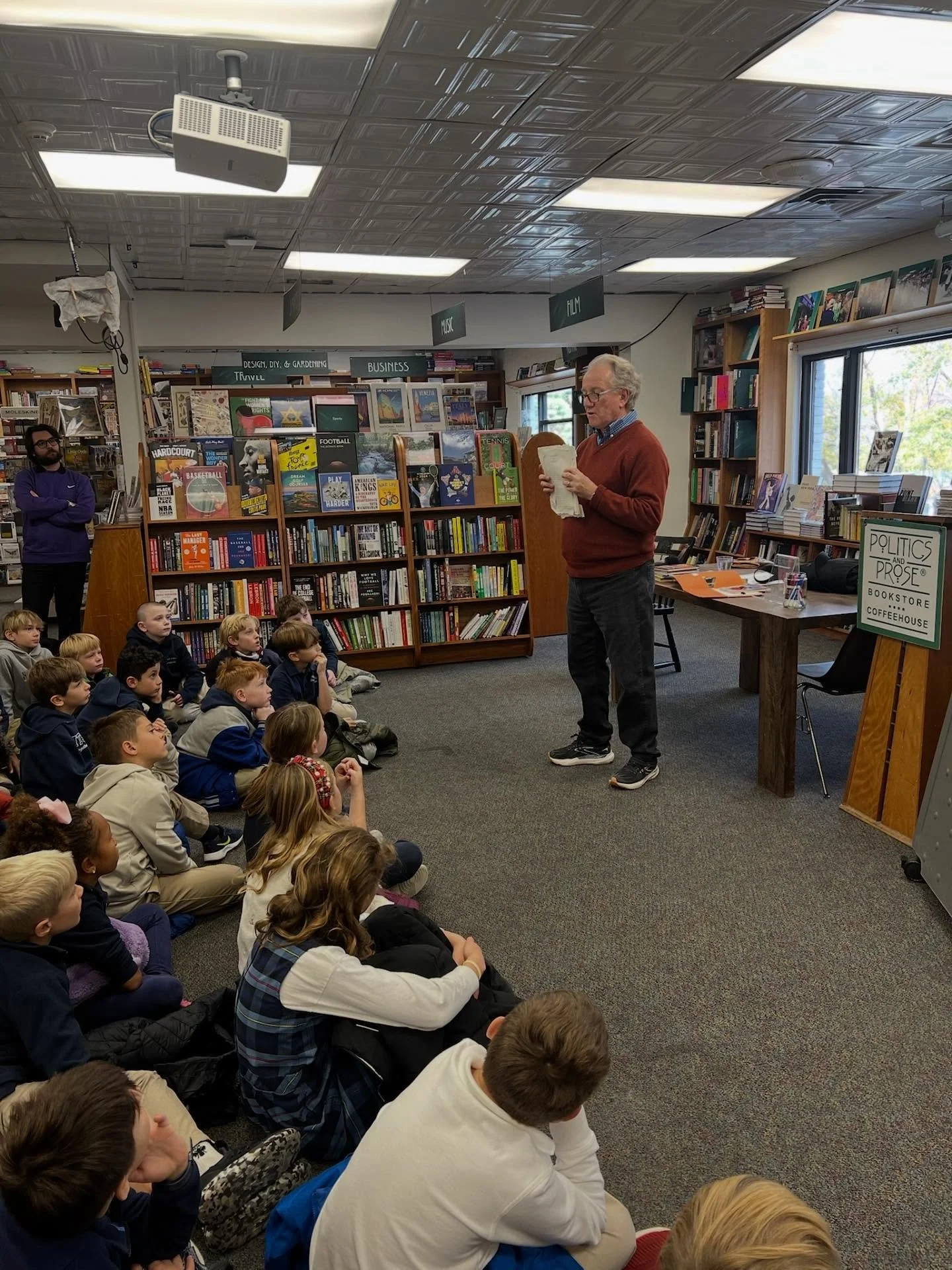 Third grade loved their trip to Politics and Prose early on this week! They got to meet the engaging Fred Bowen who is a children&rsquo;s sports author and former Washington Post/KidsPost columnist. Such an inspiring morning! 📚