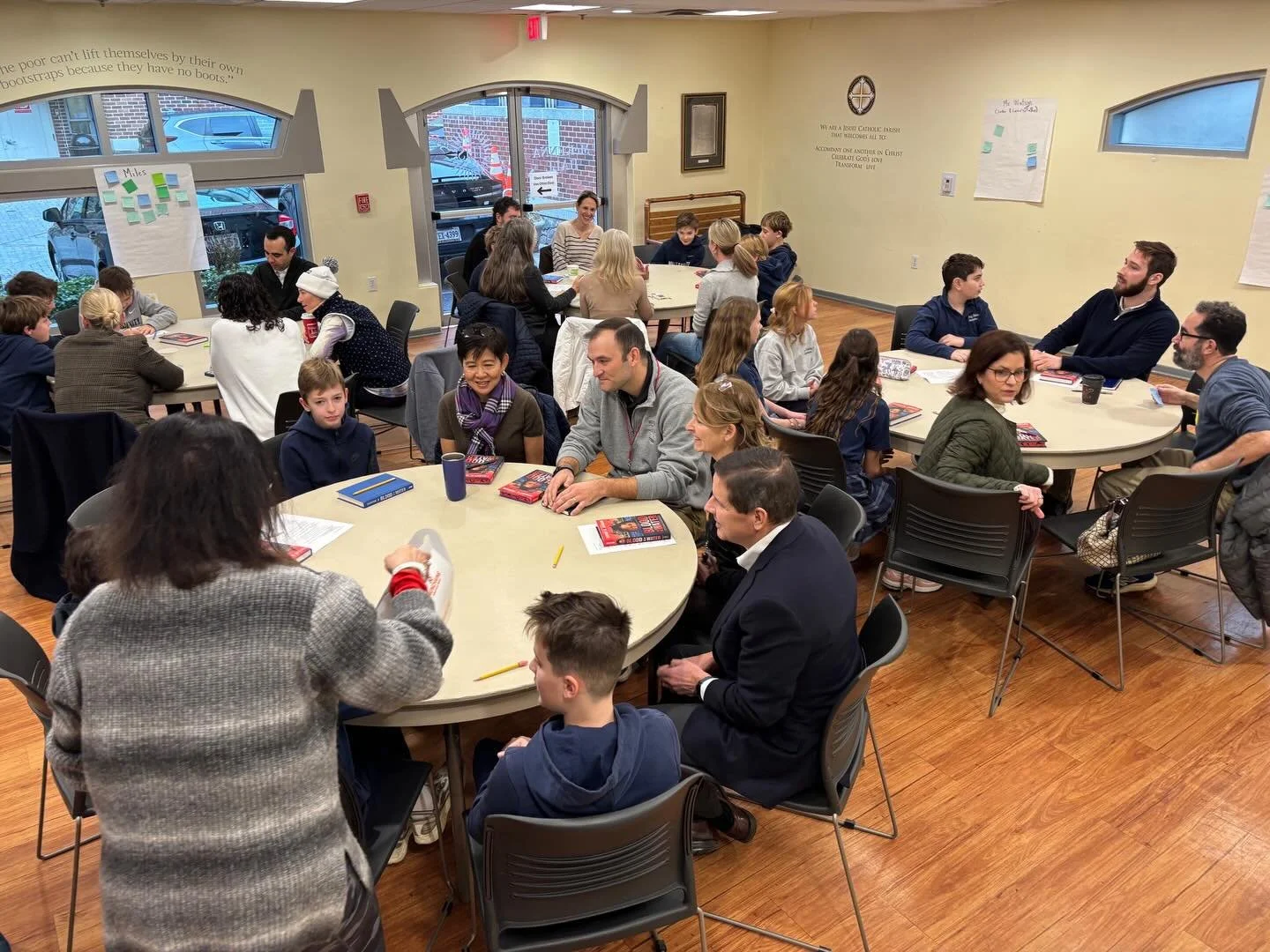 Over break, our 6th Grade Community Book Club read Blood in the Water by Tiffany D. Jackson. This morning students, parents and teachers gathered to reflect, discuss, and learn together! What a wonderful way to start the new year!