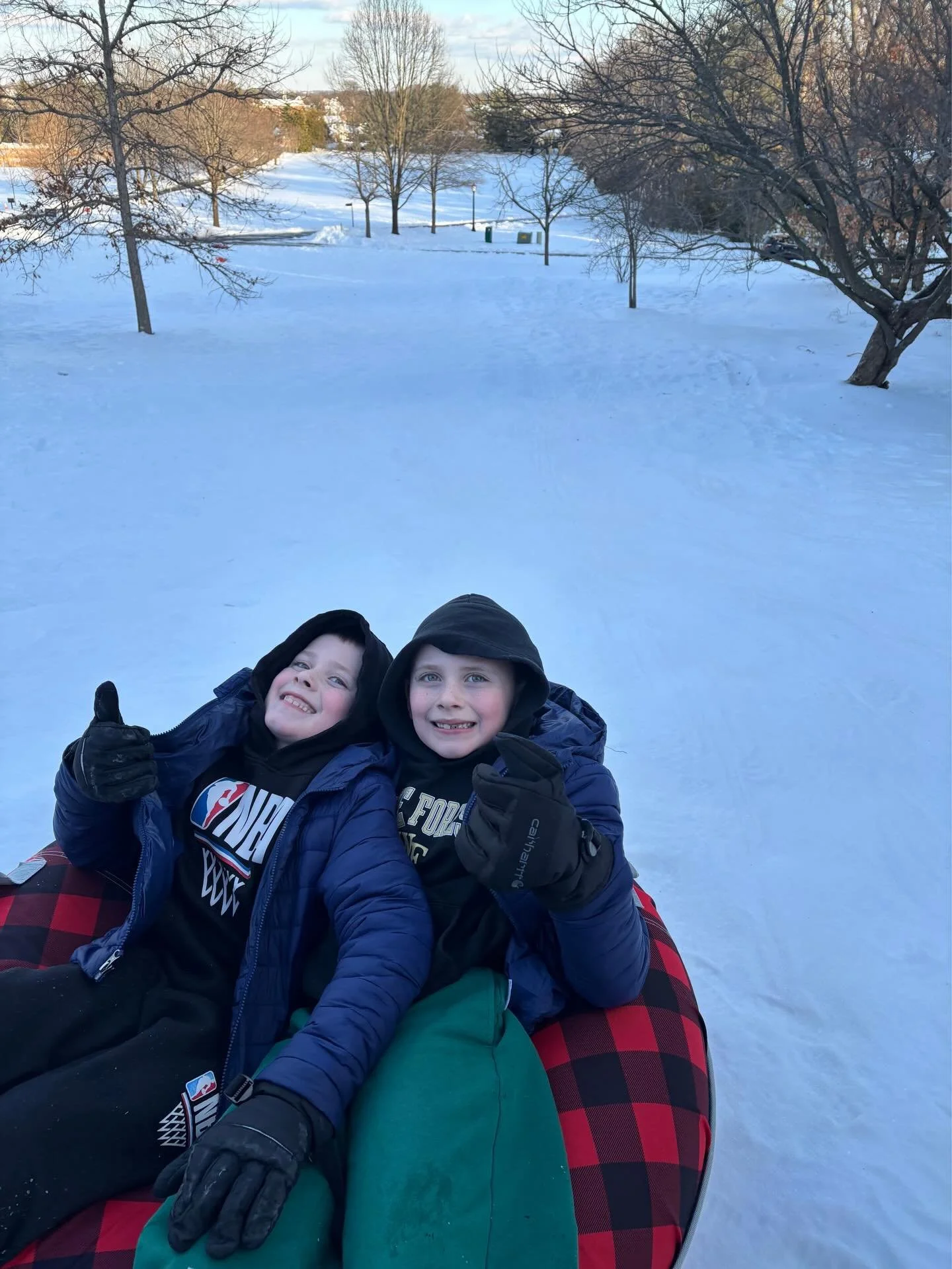 ❄️ Based on APS&rsquo;s announcement, there will be no school tomorrow Thursday, January 29. Please see email for details about Fridays decisions ❄️
Enjoy these photos of how our Titan family is spending the snow day- from snow tubing to baking and e