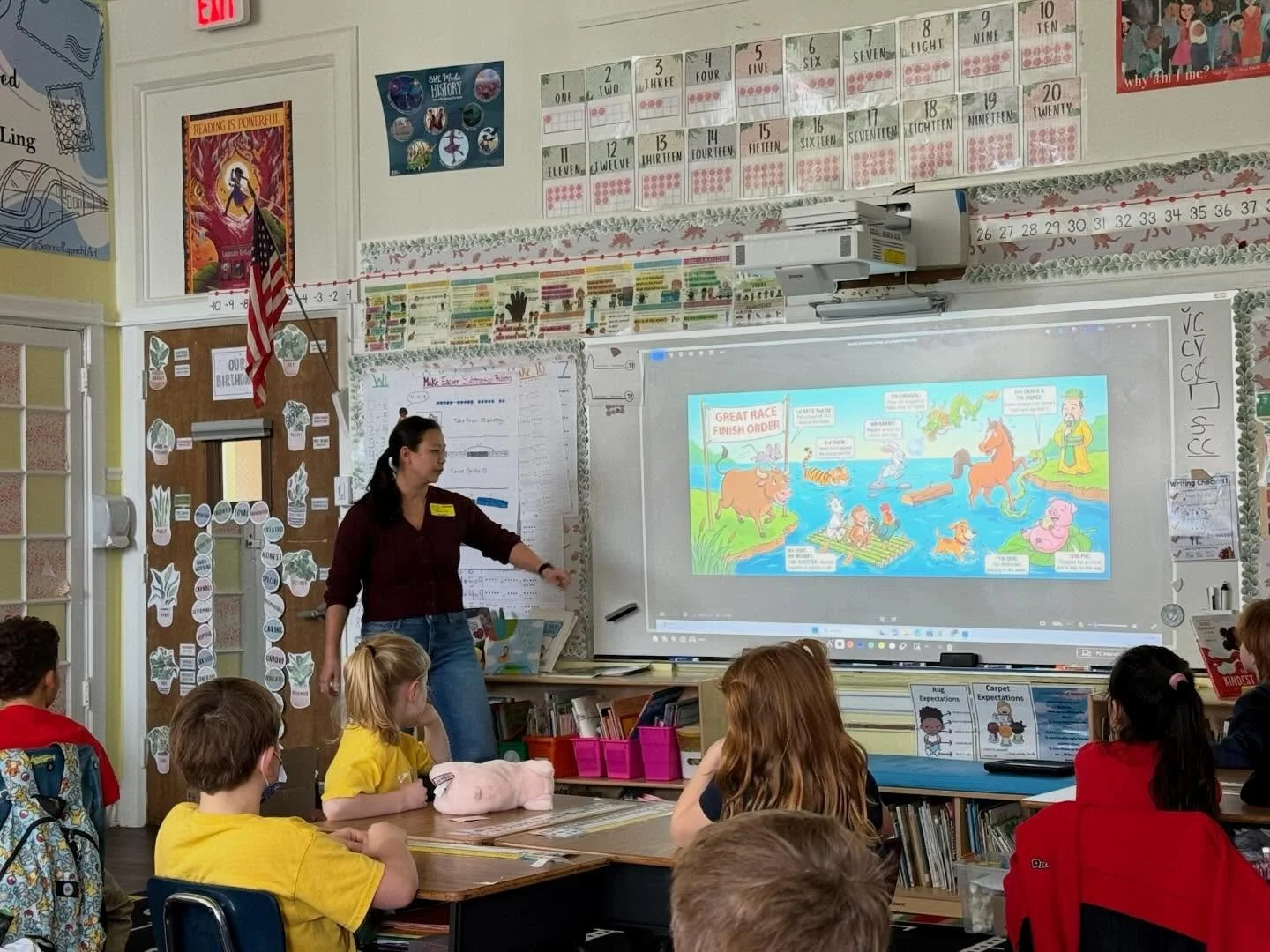 Celebrating Lunar New Year with the Lee Family! 🧧 Thank you for sharing your traditions with our 1st graders! 🐴✨