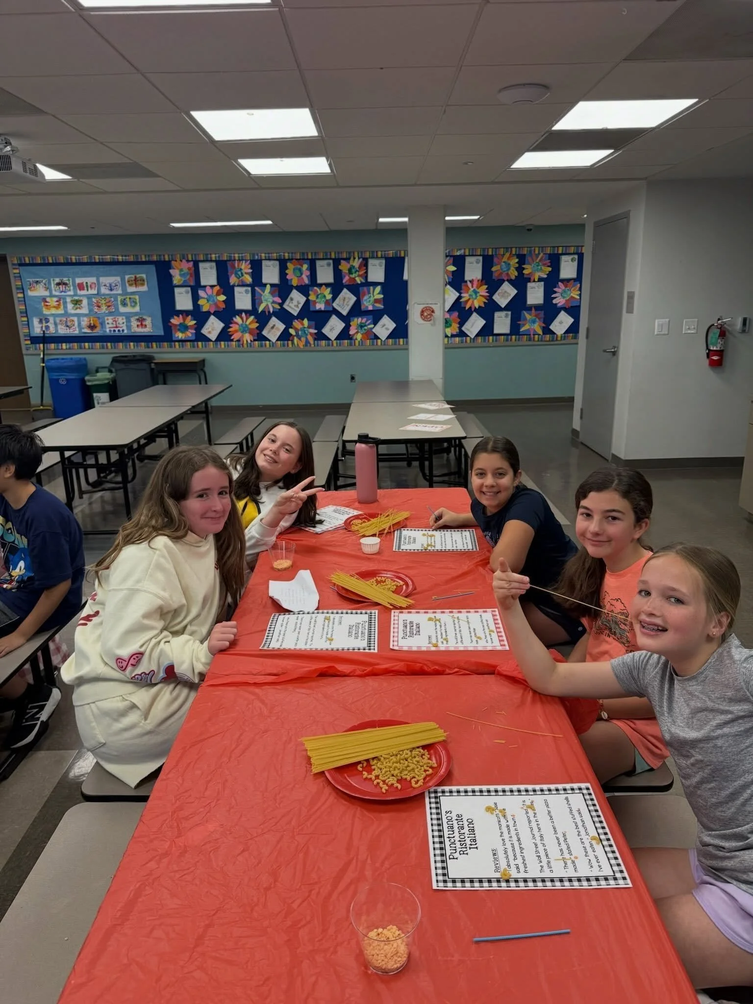 What better way to celebrate the last ELA class of the year than with pasta and punctuation? 🍝✏️ Mrs. Devlin&rsquo;s 5th graders put their editing skills to work while enjoying a fun end-of-year activity!