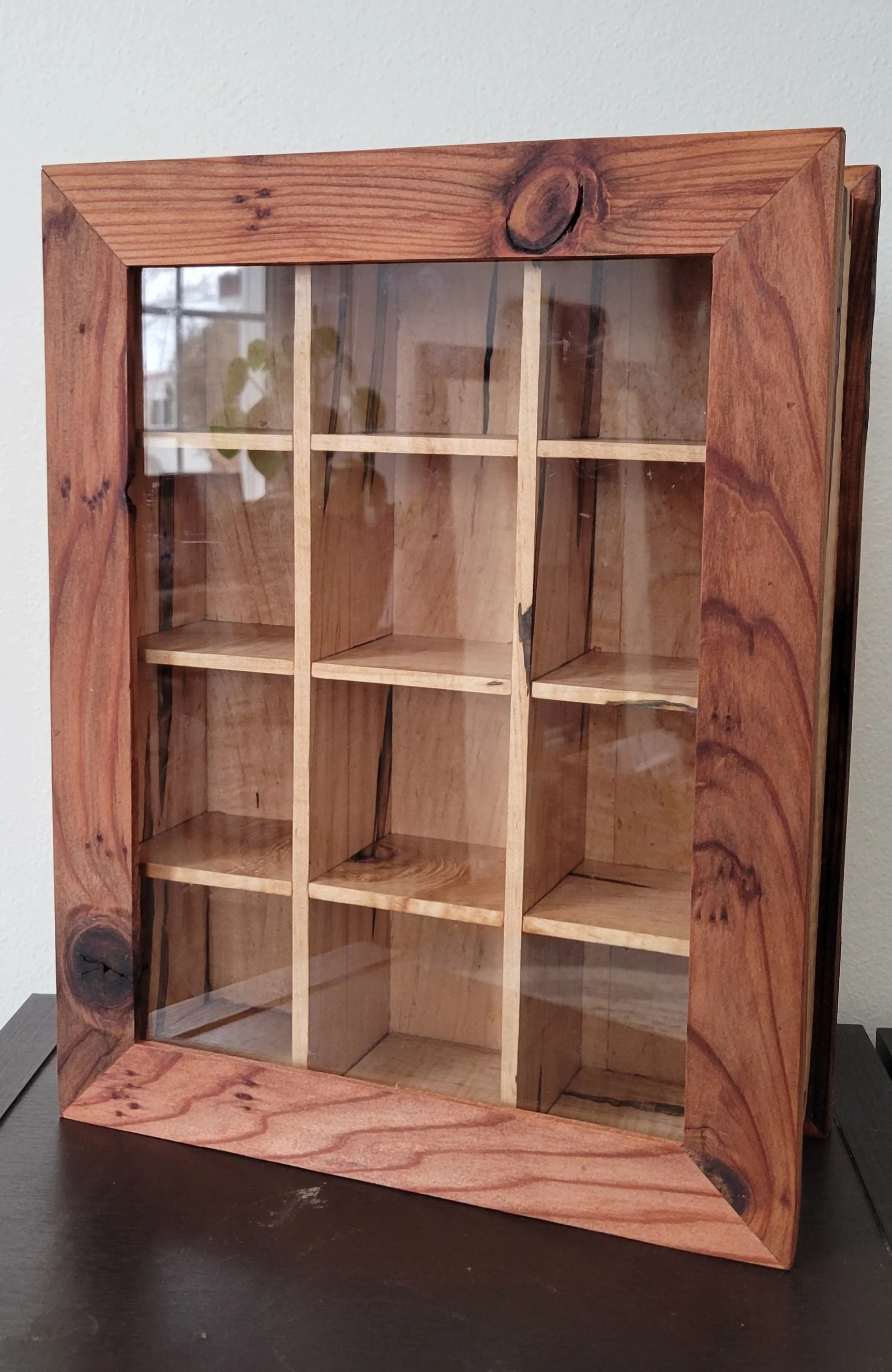Maple/Redwood display cabinet- front.jpeg