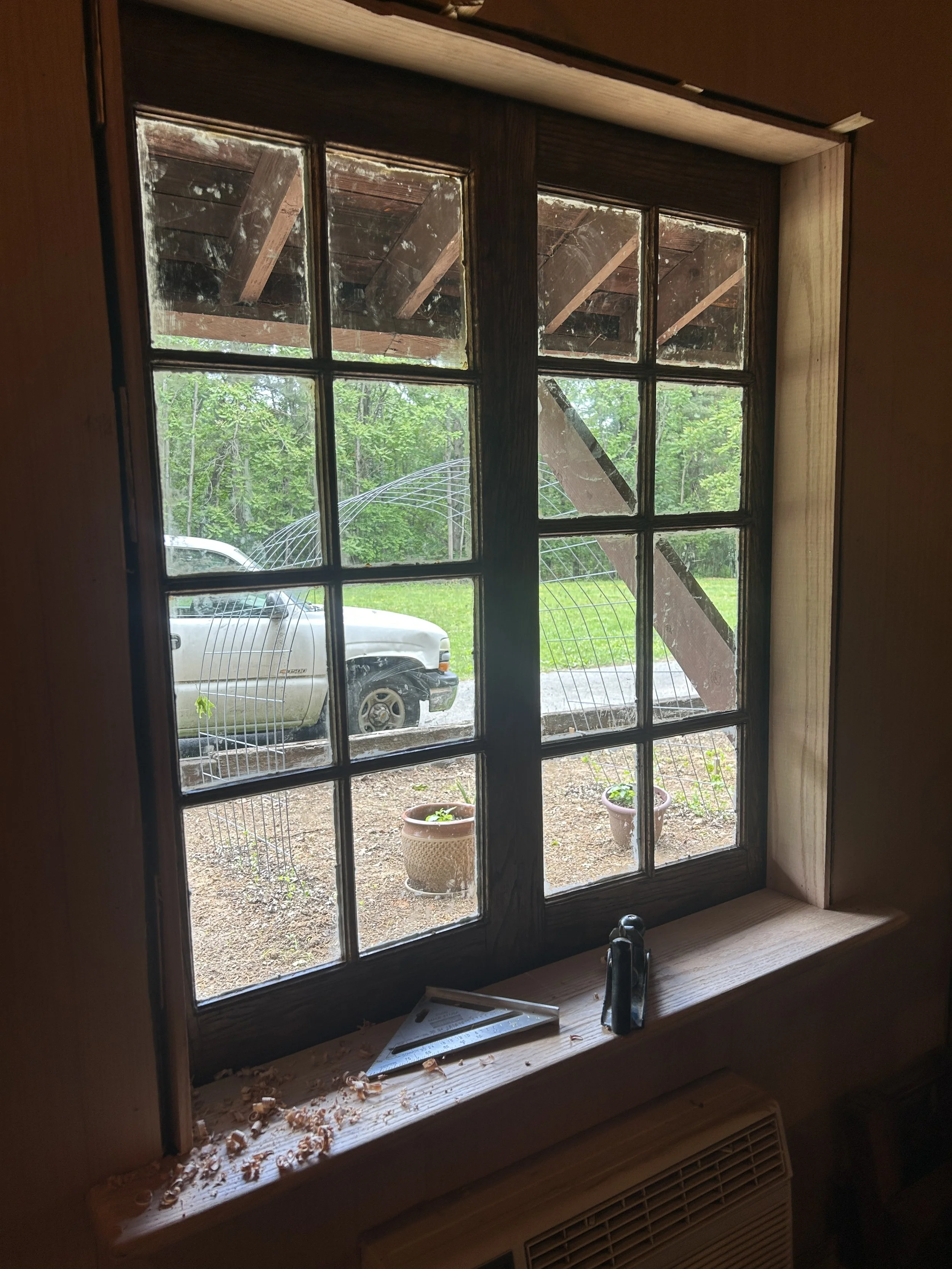 Cabin windows and casing