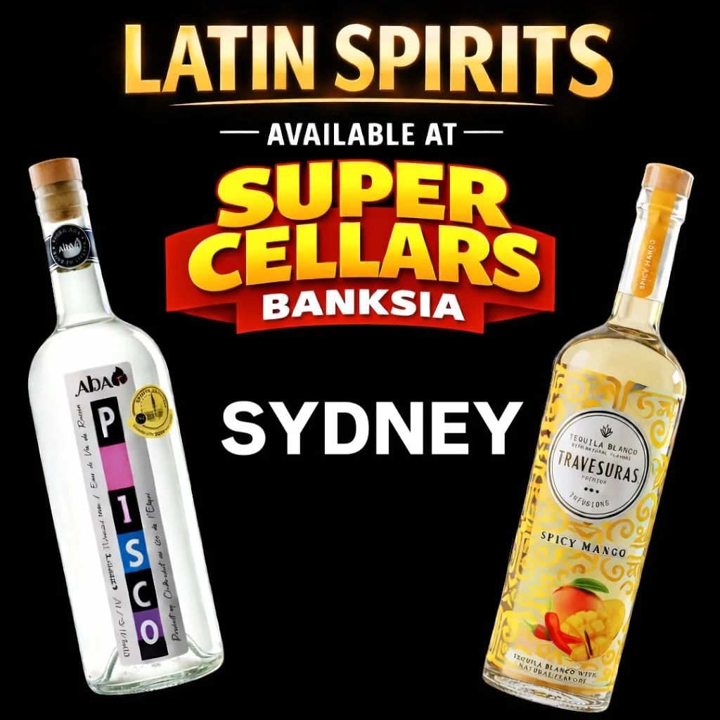 Latin Spirits has landed in Sydney 🇦🇺🔥
You can now find Premium Infused Tequila Travesuras and Chilean Premium Pisco ABA at Super Cellars Banksia.
Different bottles. Real flavour. No shortcuts.
If you&rsquo;re tired of pouring the same spirits eve
