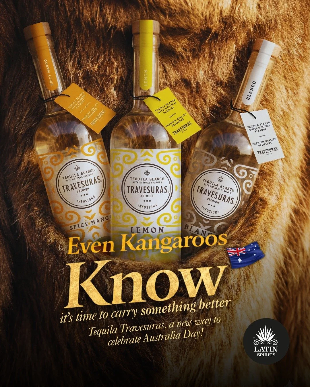 Picked by instinct. Loved by Aussies 💛

#premiumtequila #tequilalovers #tequilatravesuras #infusedtequila #latinspiritsau