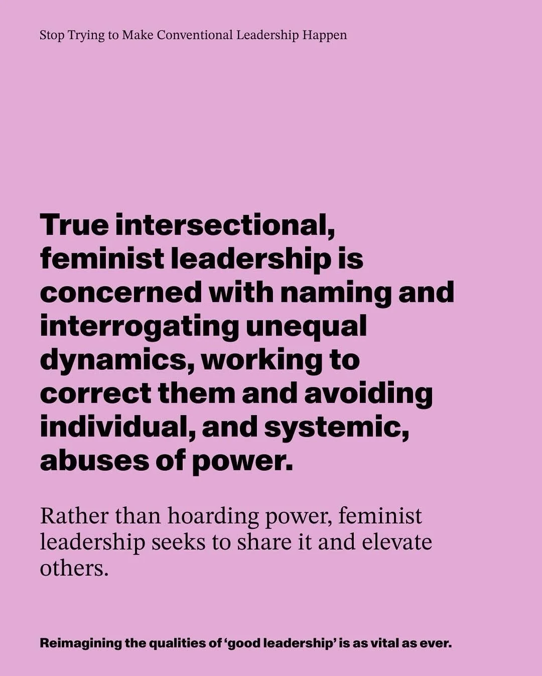 Monday inspiration via @theequalityinstitute &amp; reflecting on the role feminist leadership plays in coffee ☕️
