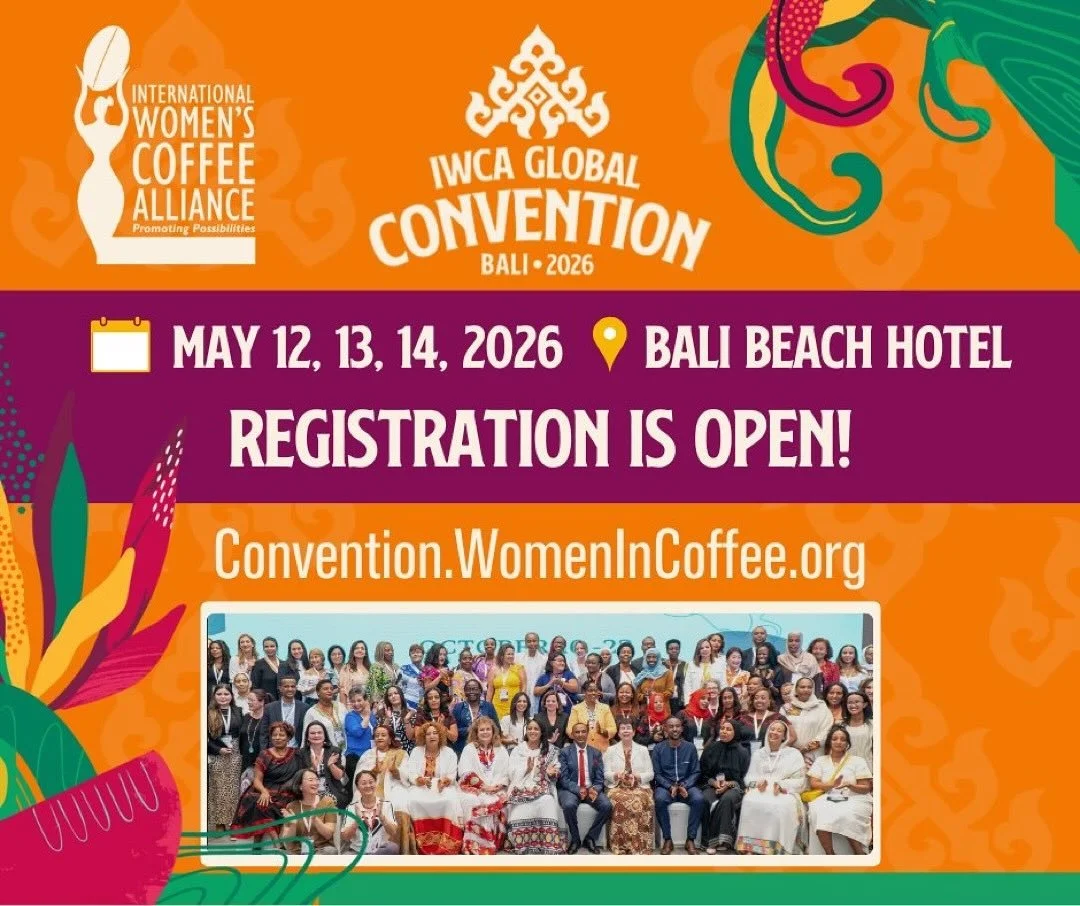 🎉IWCA GLOBAL CONVENTION REGISTRATION IS OPEN! 🎉
Registration is live for the IWCA Global Convention in Bali, Indonesia 

🗓️ May 12-14, 2026
📍Bali Beach Hotel
🌱Optional Coffee Origin Tours (more details coming soon)

This isn&rsquo;t just another