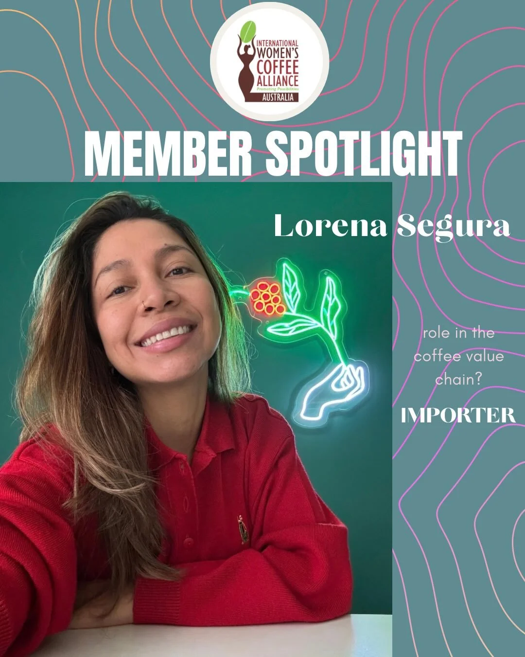Connecting &amp; giving a spotlight to IWCAA&rsquo;s members! 

We&rsquo;re diving into the diversity of voices &amp; experiences so that we can contribute in shaping a stronger coffee community 💜☕️

Shout out to @lore_segura for her advocacy of wom