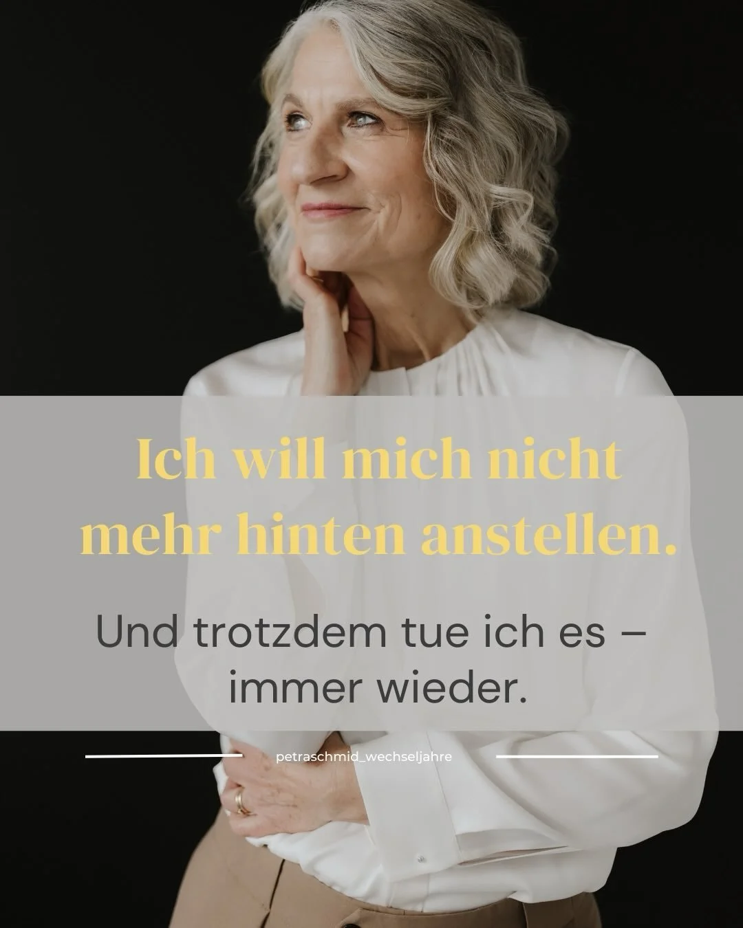 Vielleicht kennst du diesen Wunsch: dich selbst nicht mehr hinten anzustellen.
Nicht aus Mangel. Nicht, weil etwas &bdquo;nicht stimmt&ldquo;.
Sondern weil Gesundheit, Wohlbefinden und die eigene Lebenszeit wichtiger werden.

Es geht darum, bewusst E