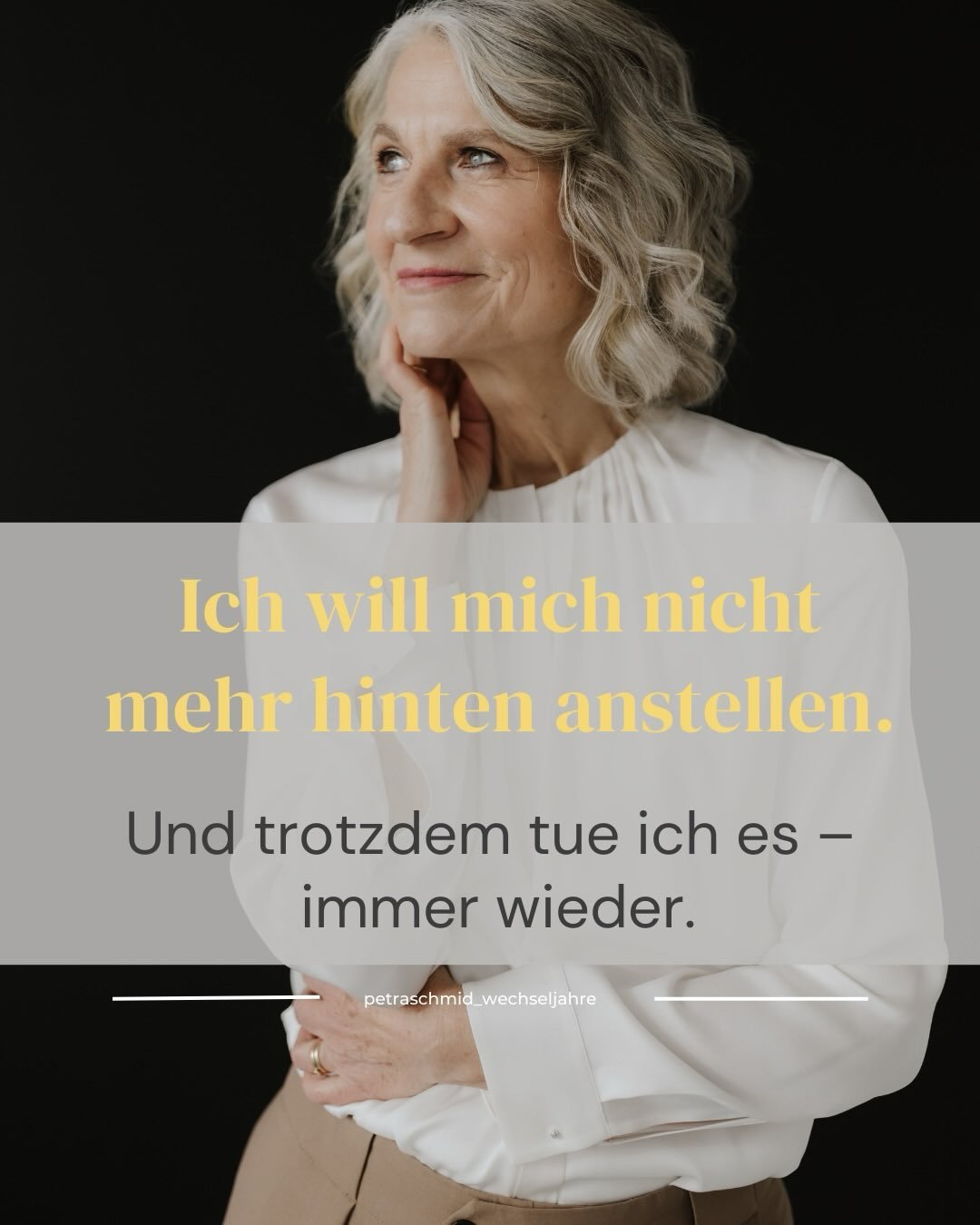 Vielleicht kennst du diesen Wunsch: dich selbst nicht mehr hinten anzustellen.
Nicht aus Mangel. Nicht, weil etwas &bdquo;nicht stimmt&ldquo;.
Sondern weil Gesundheit, Wohlbefinden und die eigene Lebenszeit wichtiger werden.

Es geht darum, bewusst E