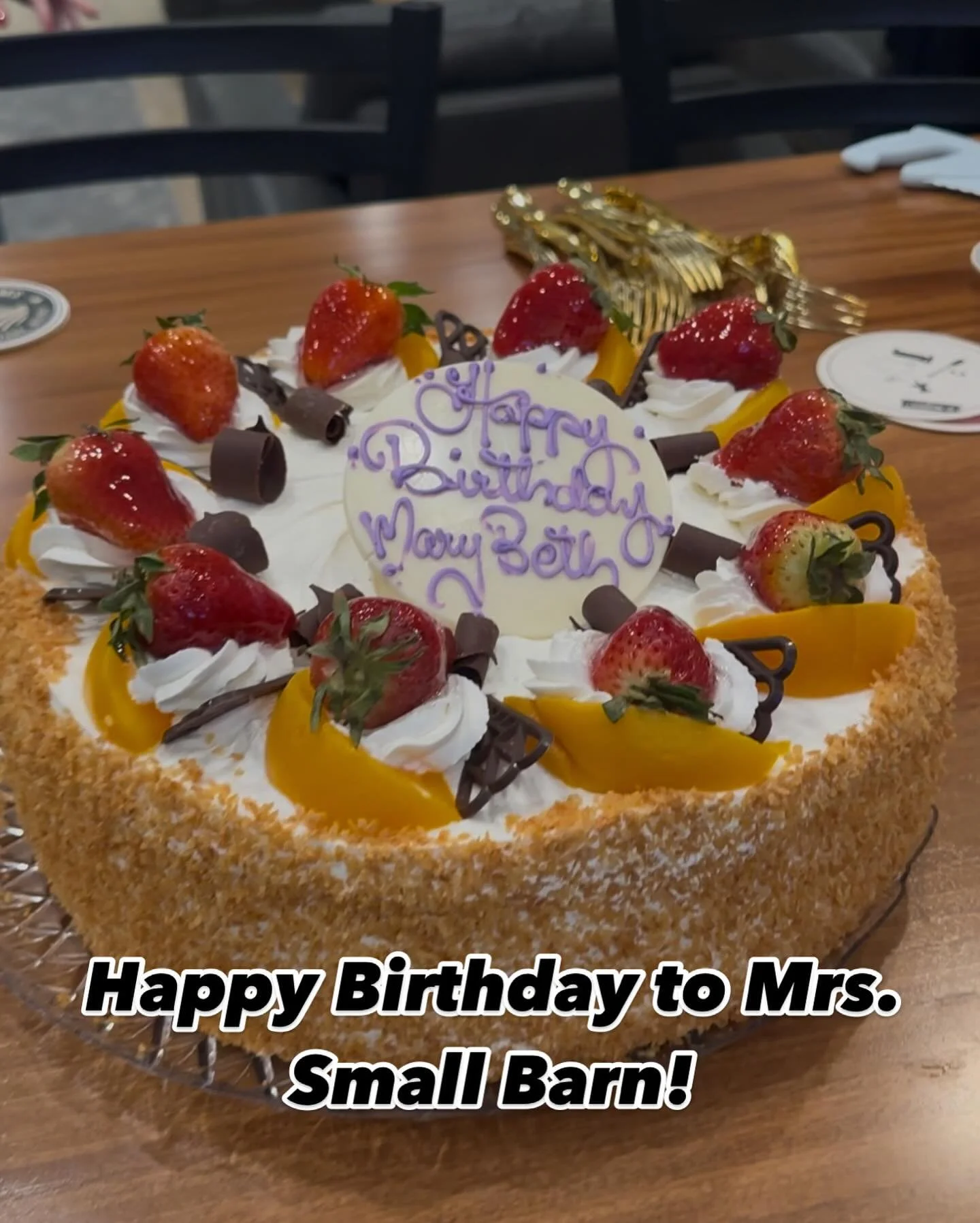Happy birthday to my beautiful wife and partner! This is a big one!  The dream would t be possible without you.  #spinelliscakes #49andthensome #tresleches #smallbarnfarms #knowyourfarmer